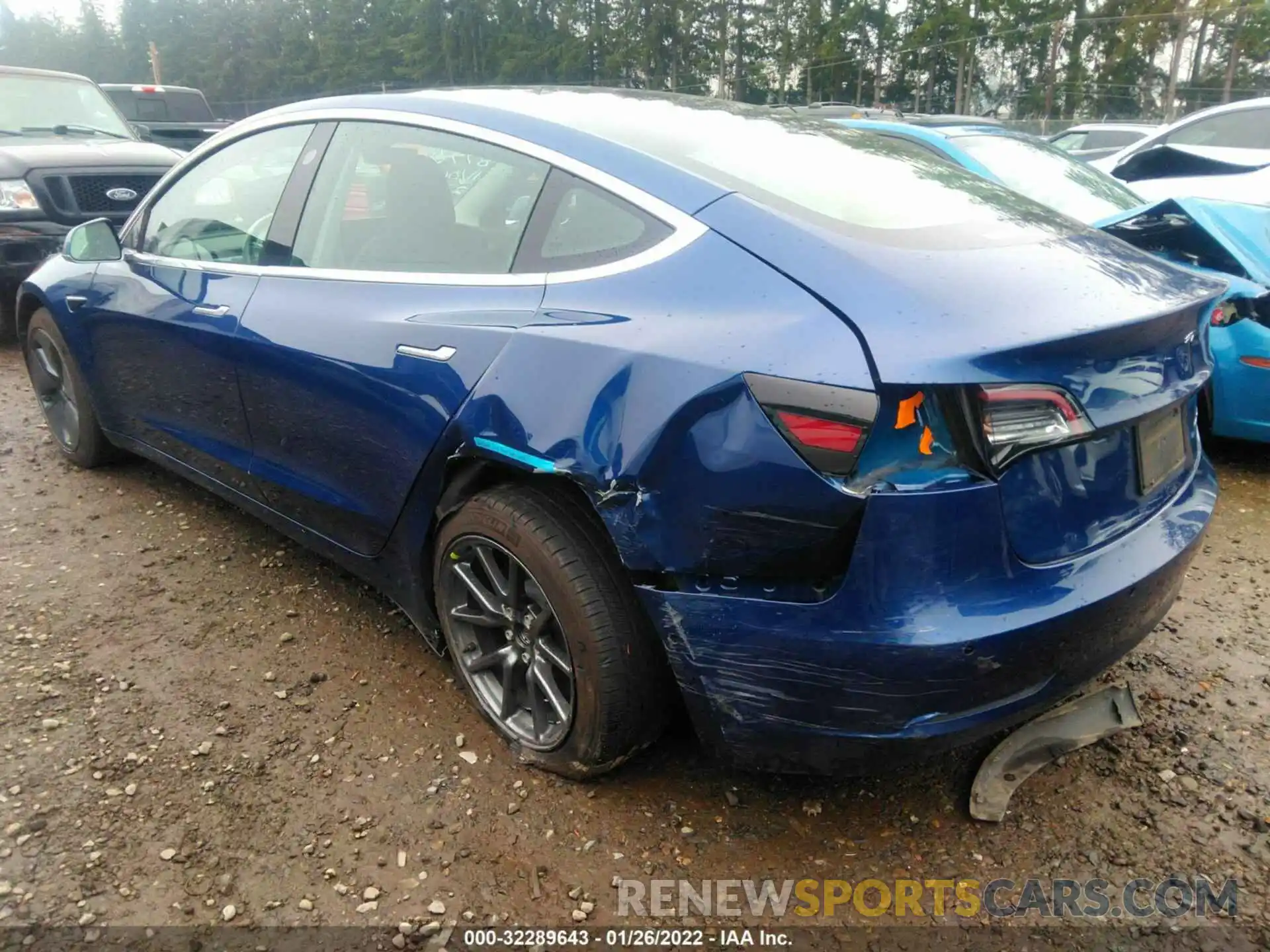 3 Photograph of a damaged car 5YJ3E1EB9KF496550 TESLA MODEL 3 2019