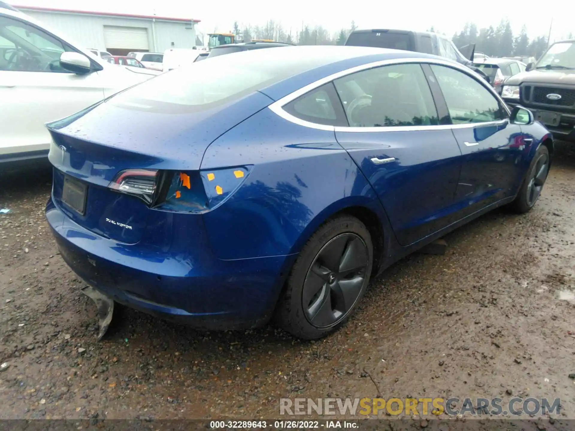 4 Photograph of a damaged car 5YJ3E1EB9KF496550 TESLA MODEL 3 2019