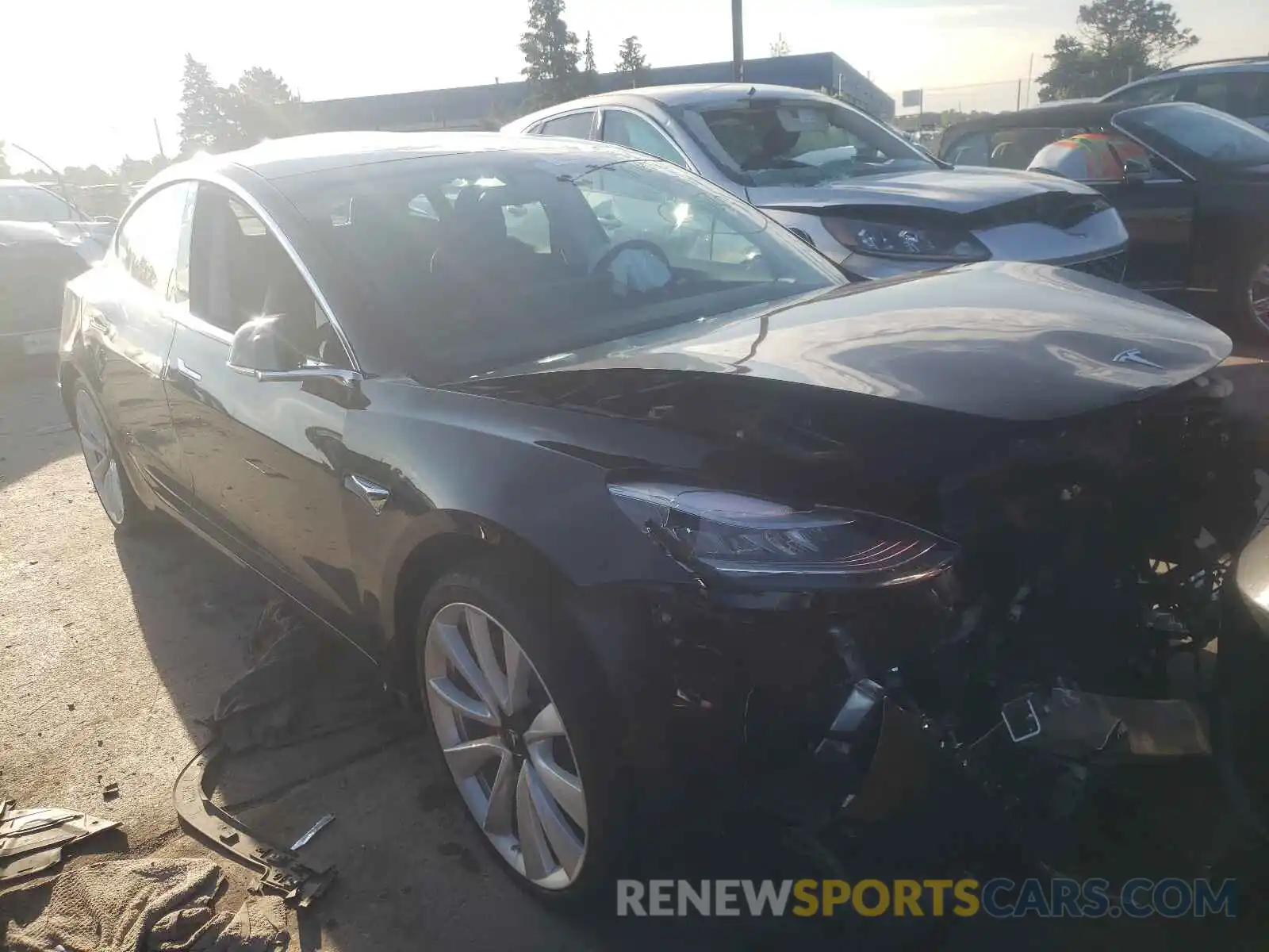 1 Photograph of a damaged car 5YJ3E1EB9KF514237 TESLA MODEL 3 2019