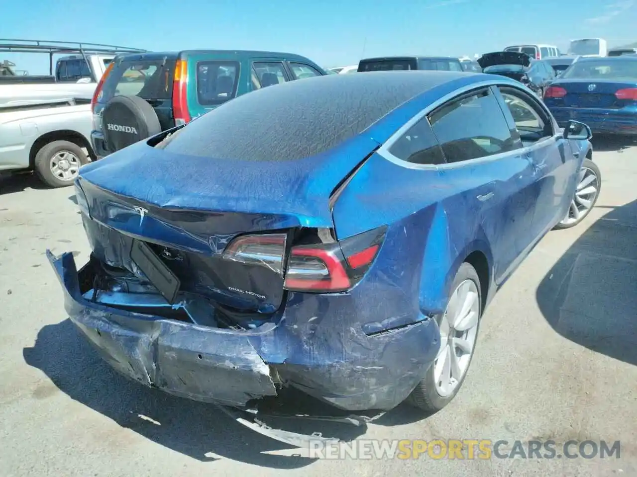 4 Photograph of a damaged car 5YJ3E1EB9KF517851 TESLA MODEL 3 2019