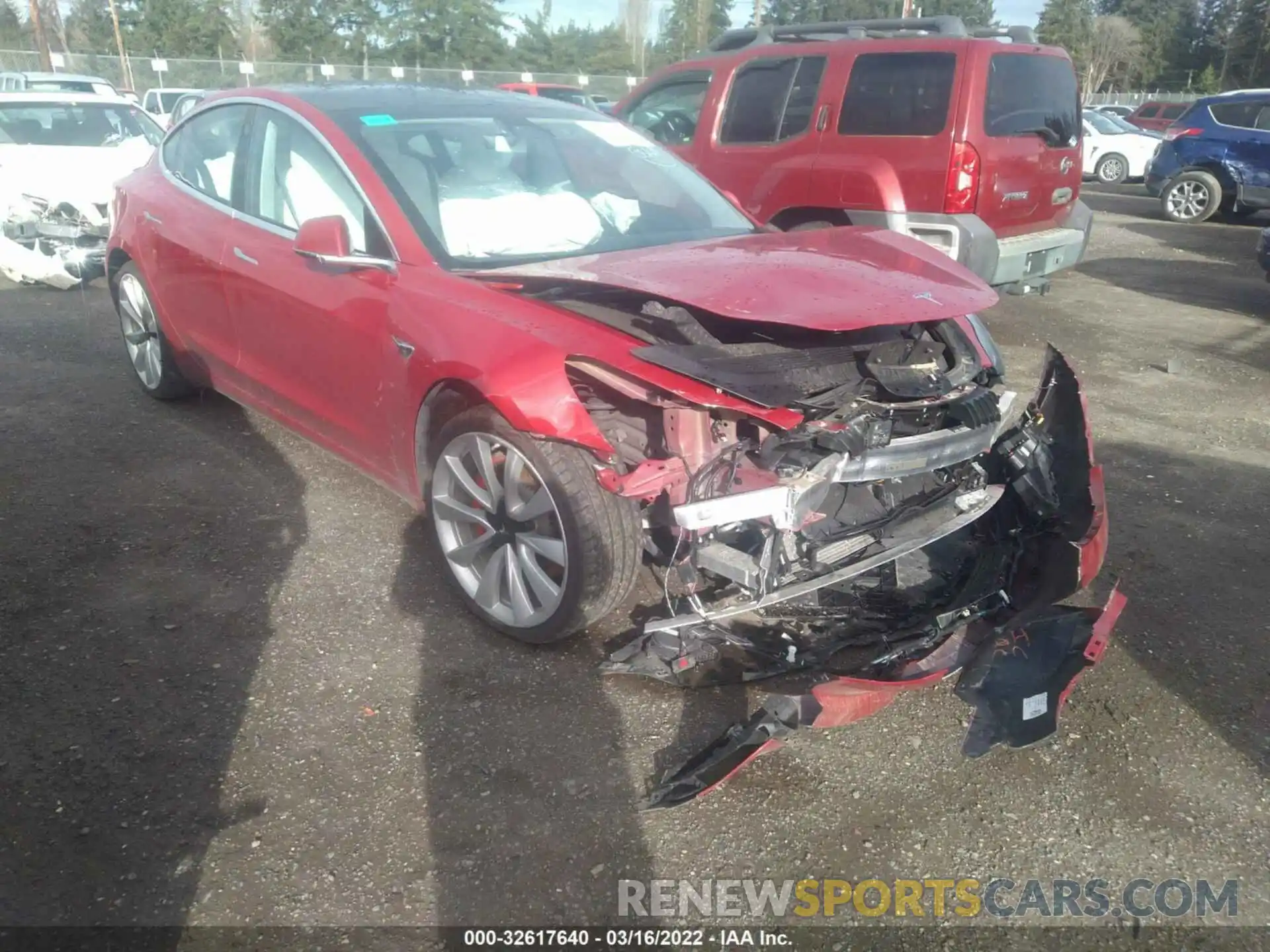 1 Photograph of a damaged car 5YJ3E1EB9KF528784 TESLA MODEL 3 2019