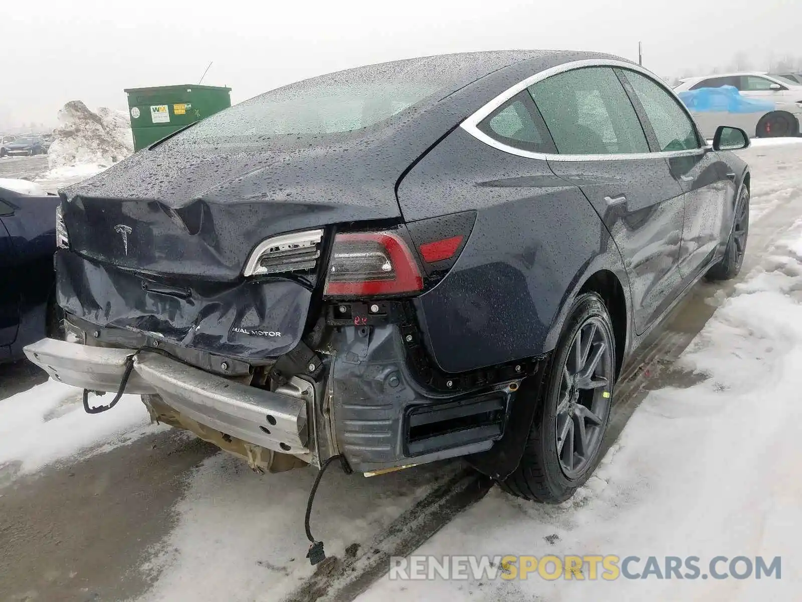 4 Photograph of a damaged car 5YJ3E1EBXKF143752 TESLA MODEL 3 2019