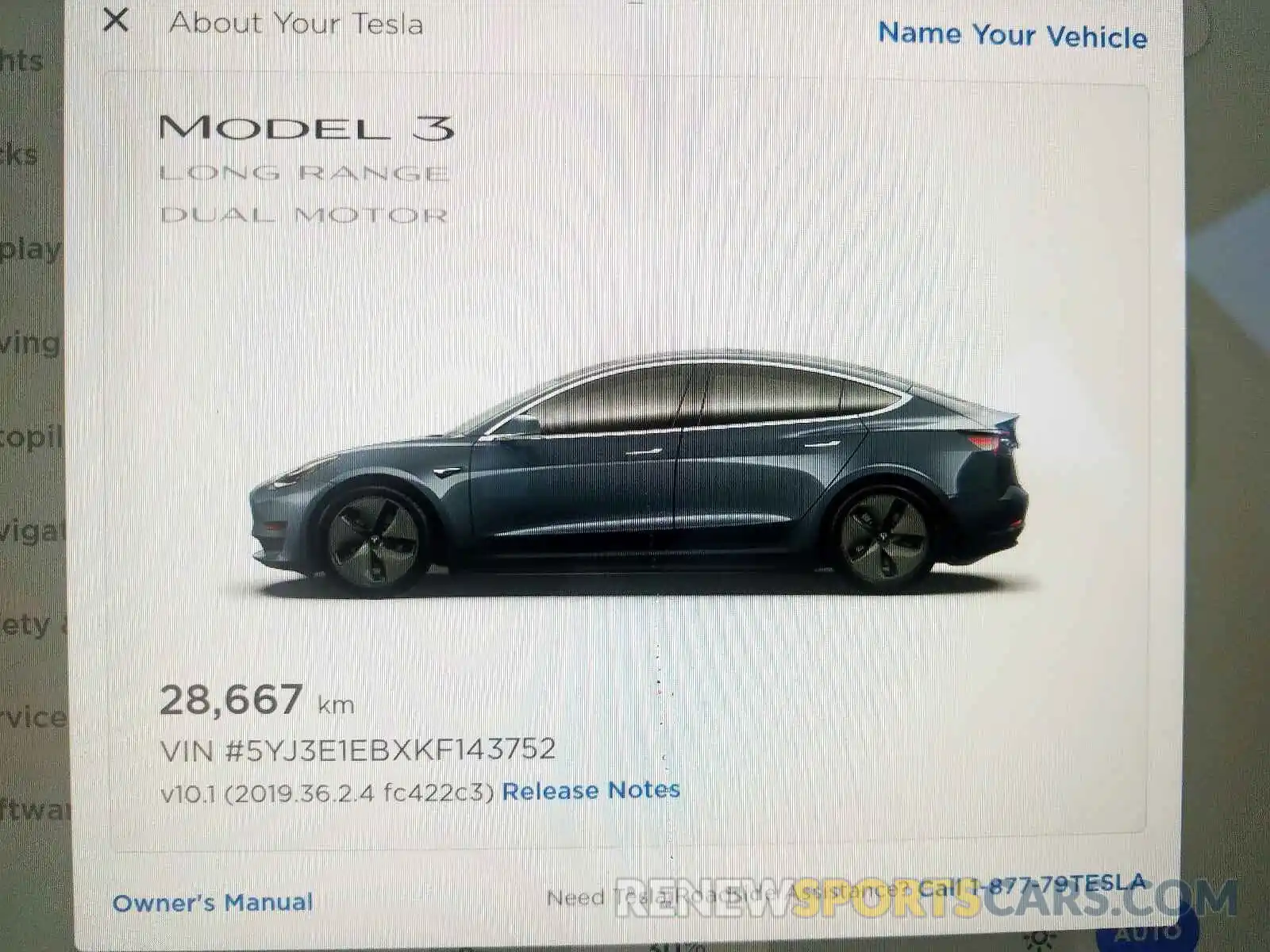 8 Фотография поврежденного автомобиля 5YJ3E1EBXKF143752 TESLA MODEL 3 2019