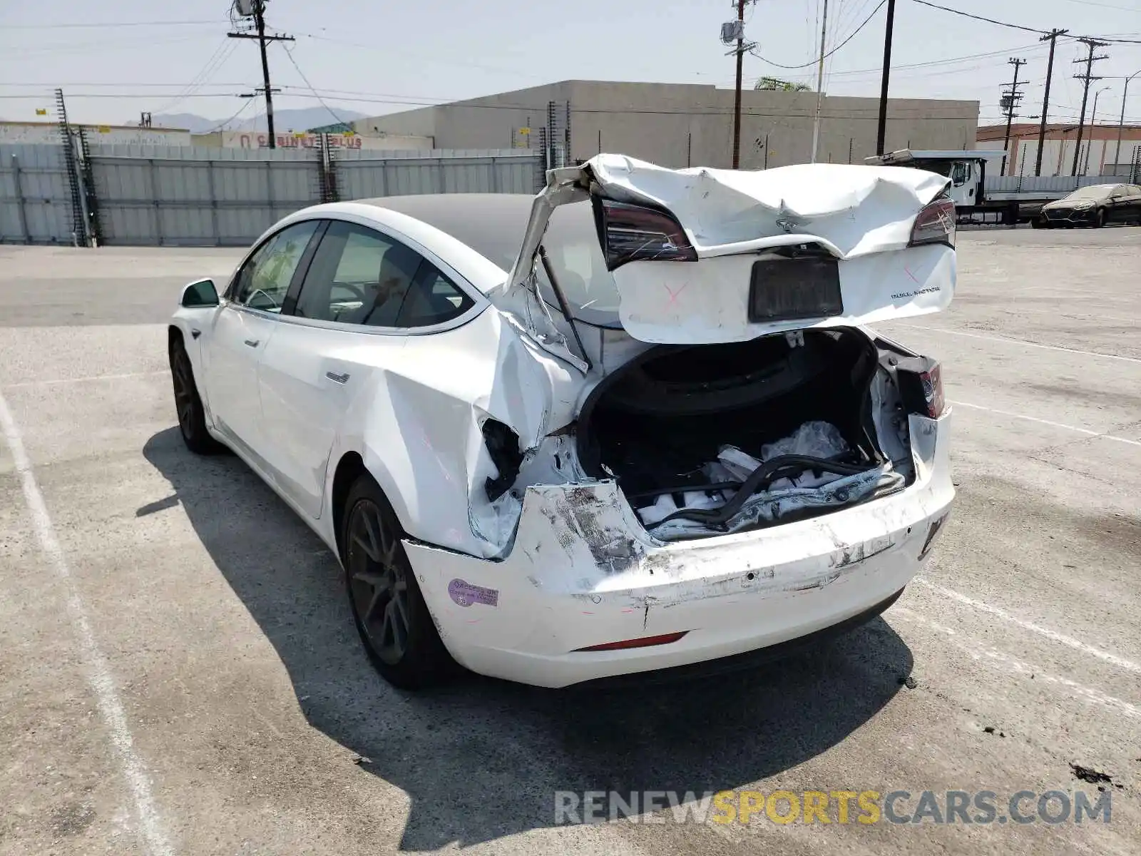 3 Photograph of a damaged car 5YJ3E1EBXKF191476 TESLA MODEL 3 2019