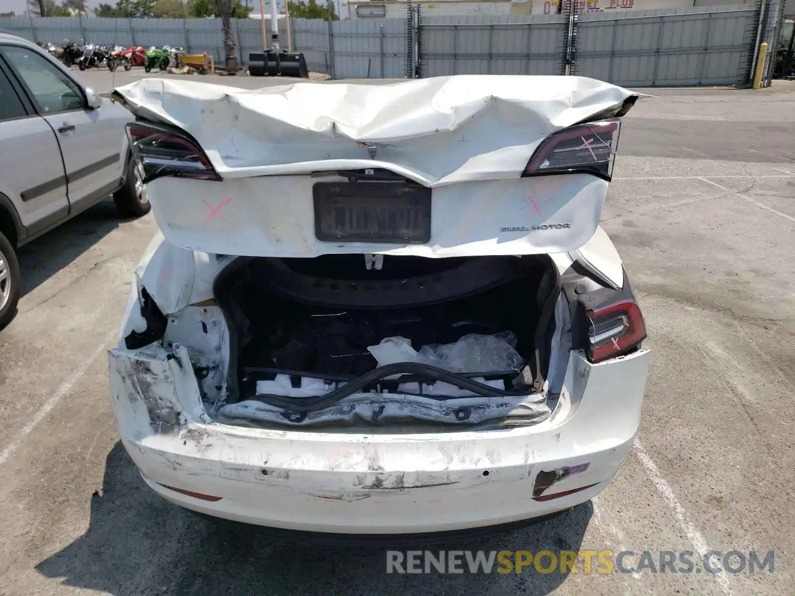 9 Photograph of a damaged car 5YJ3E1EBXKF191476 TESLA MODEL 3 2019