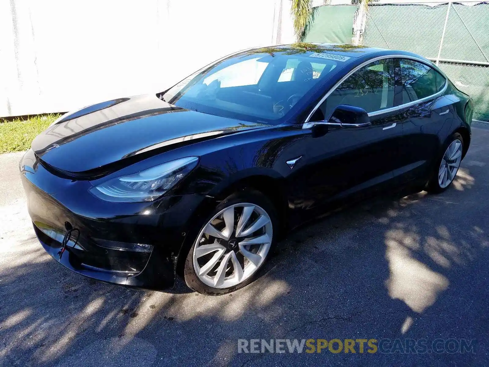 2 Photograph of a damaged car 5YJ3E1EBXKF194085 TESLA MODEL 3 2019