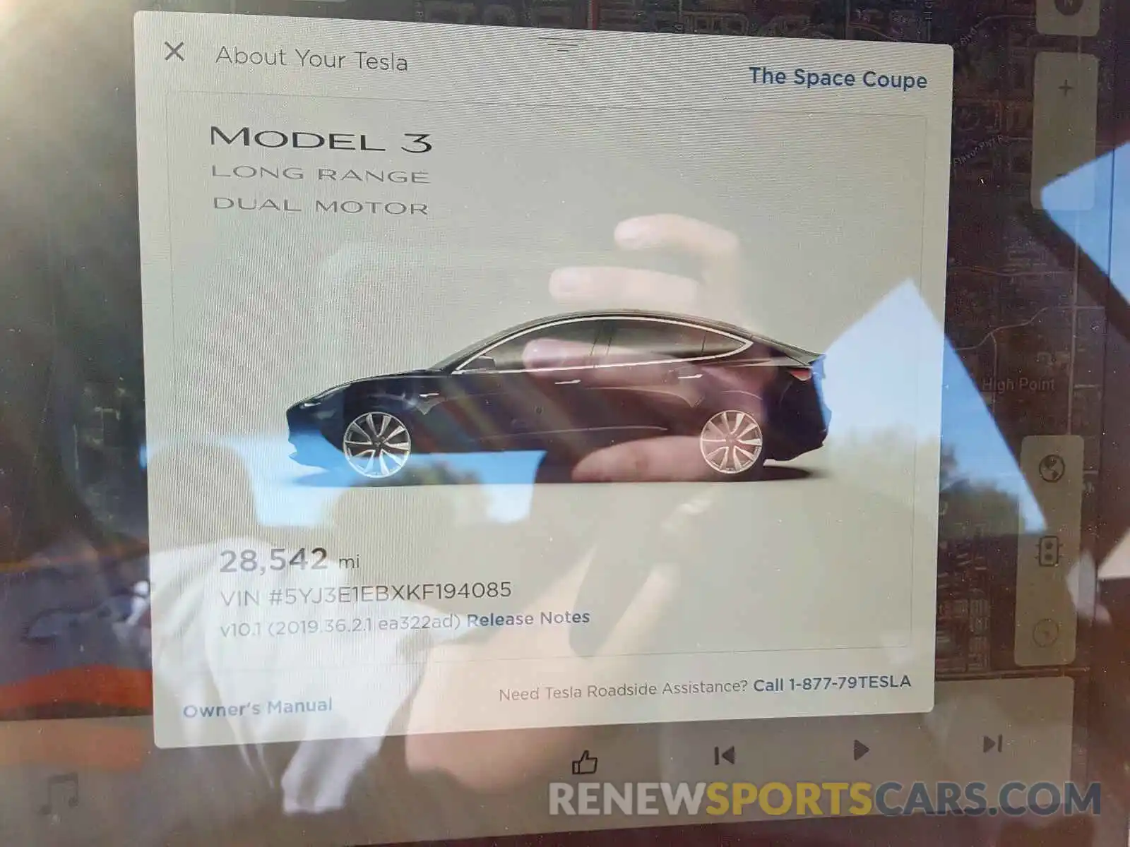 8 Photograph of a damaged car 5YJ3E1EBXKF194085 TESLA MODEL 3 2019