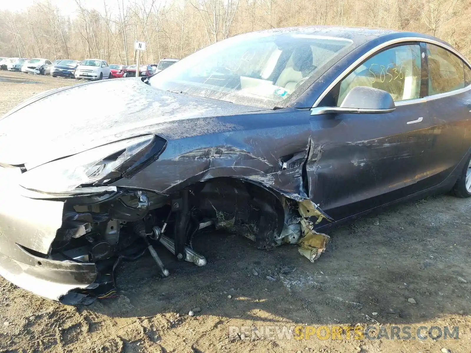 9 Photograph of a damaged car 5YJ3E1EBXKF194586 TESLA MODEL 3 2019