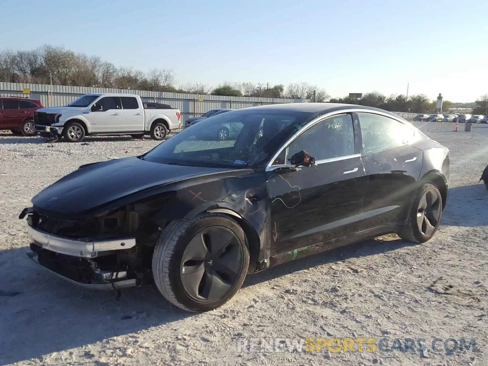 2 Photograph of a damaged car 5YJ3E1EBXKF208874 TESLA MODEL 3 2019