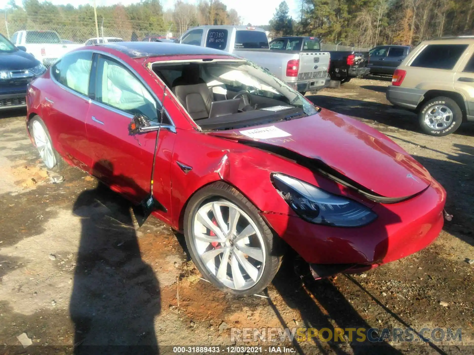 1 Photograph of a damaged car 5YJ3E1EBXKF231314 TESLA MODEL 3 2019