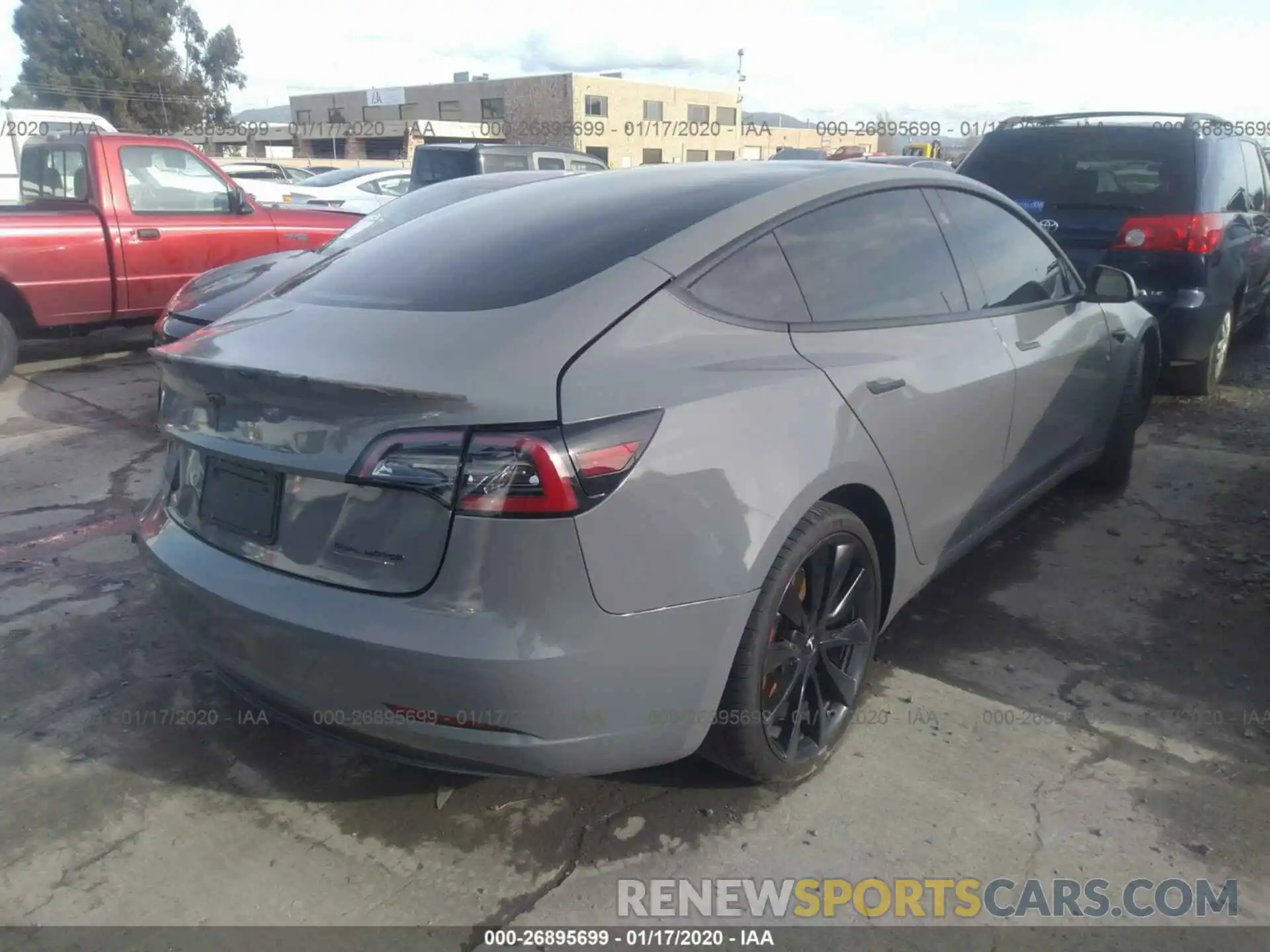 4 Photograph of a damaged car 5YJ3E1EBXKF231572 TESLA MODEL 3 2019