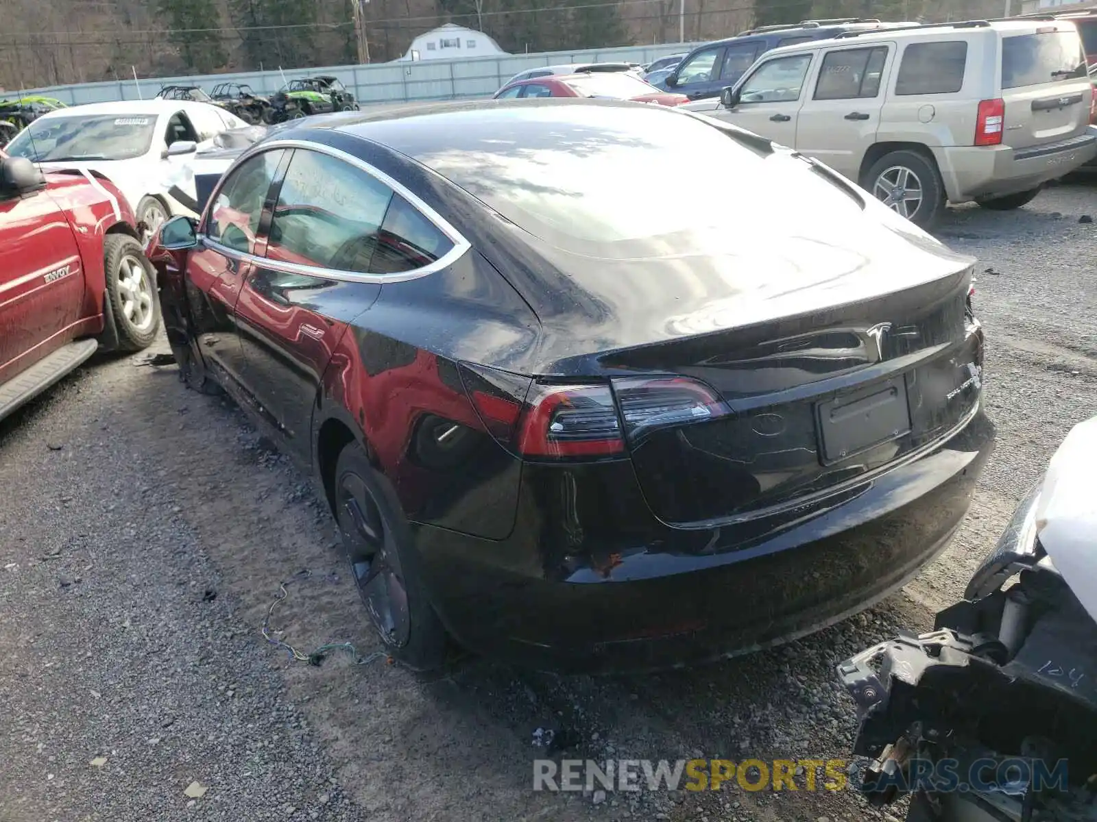 3 Photograph of a damaged car 5YJ3E1EBXKF359259 TESLA MODEL 3 2019