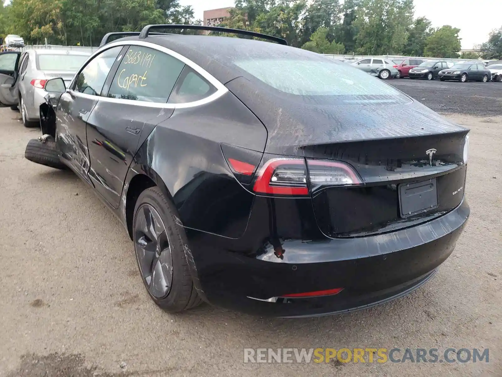 3 Фотография поврежденного автомобиля 5YJ3E1EBXKF361285 TESLA MODEL 3 2019