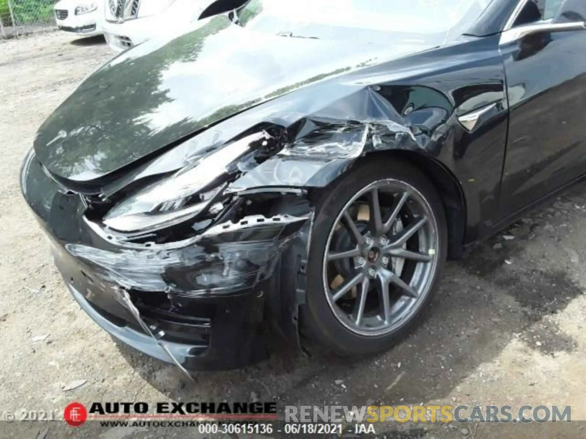 1 Photograph of a damaged car 5YJ3E1EBXKF384694 TESLA MODEL 3 2019