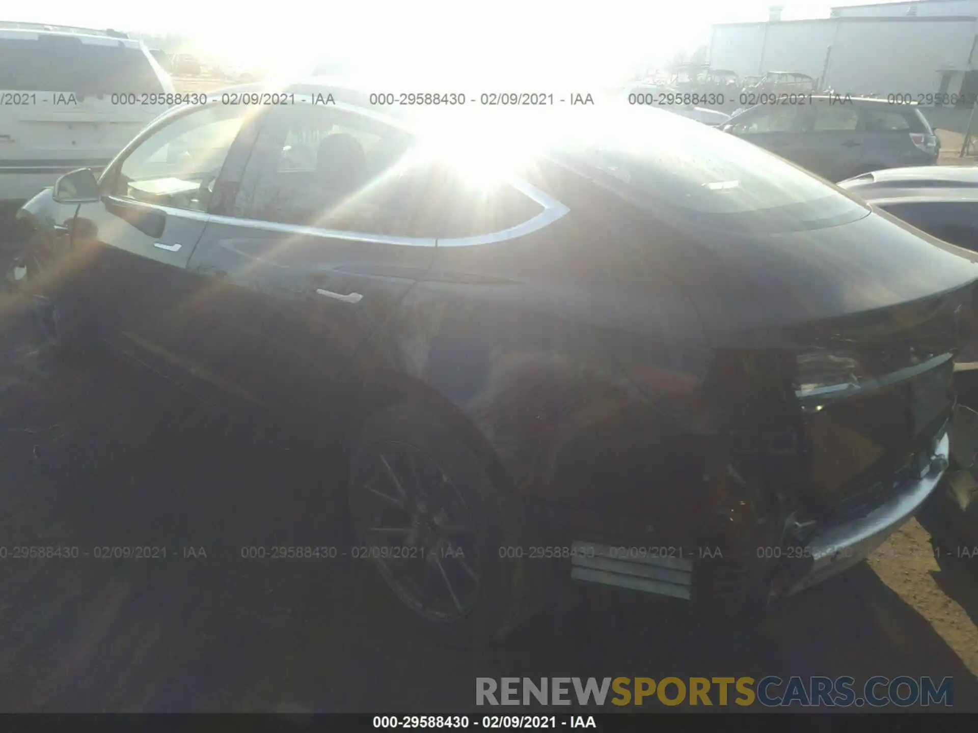 3 Photograph of a damaged car 5YJ3E1EBXKF384968 TESLA MODEL 3 2019