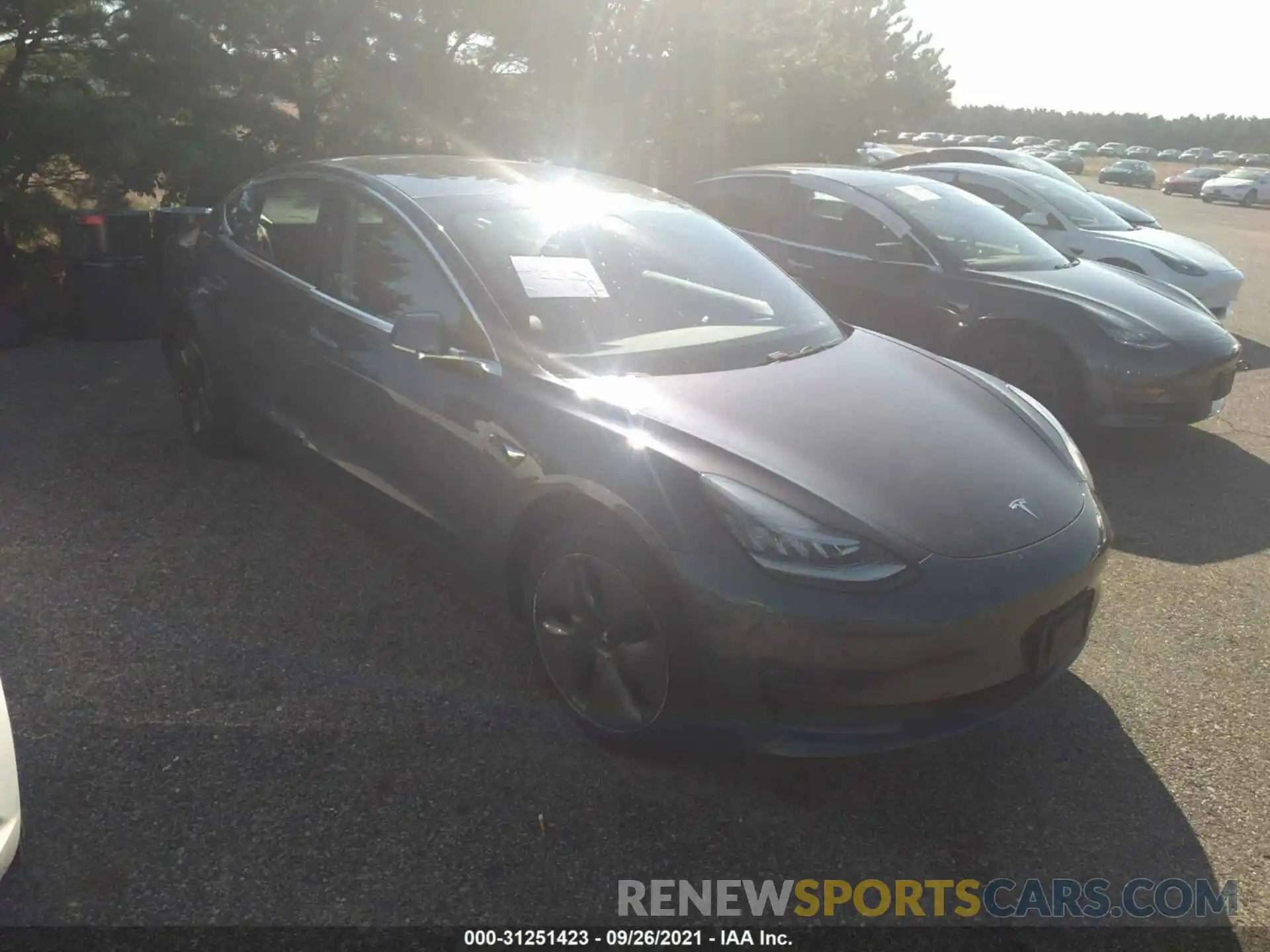 1 Photograph of a damaged car 5YJ3E1EBXKF386221 TESLA MODEL 3 2019