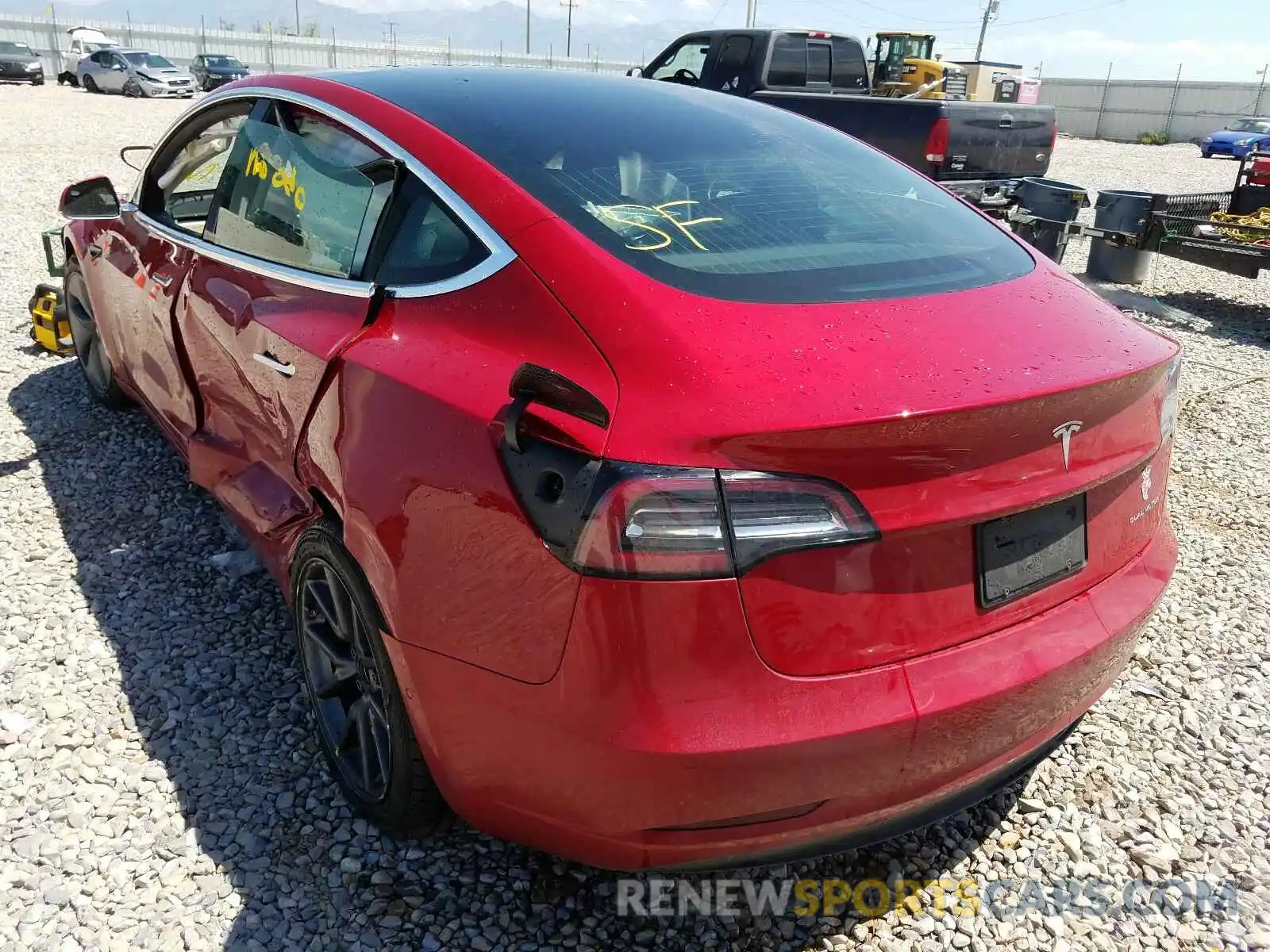 3 Photograph of a damaged car 5YJ3E1EBXKF387269 TESLA MODEL 3 2019