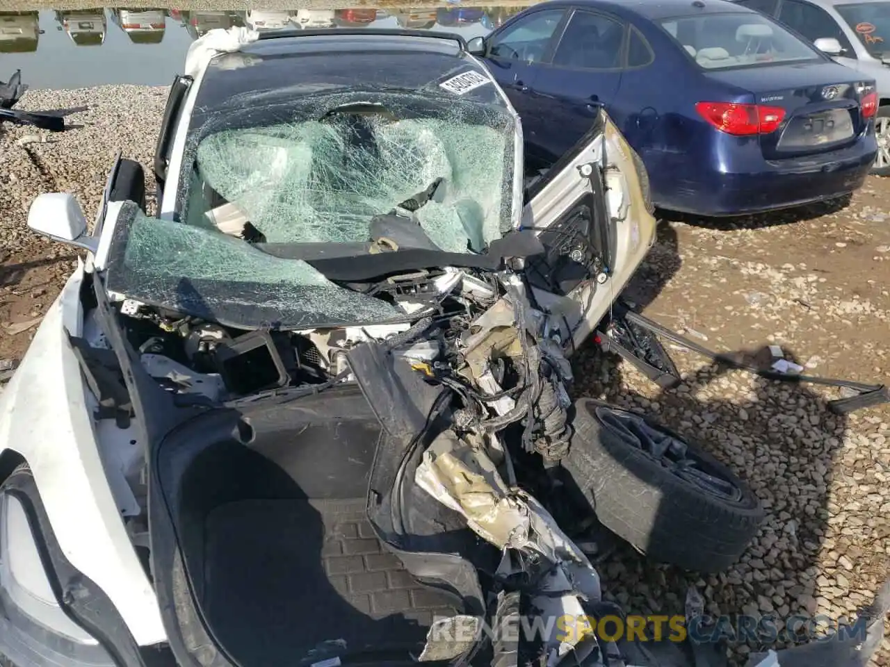 9 Photograph of a damaged car 5YJ3E1EBXKF387935 TESLA MODEL 3 2019