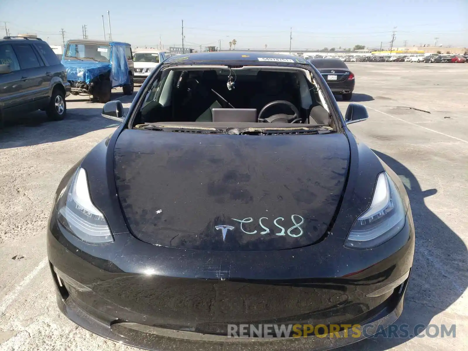 9 Photograph of a damaged car 5YJ3E1EBXKF388714 TESLA MODEL 3 2019