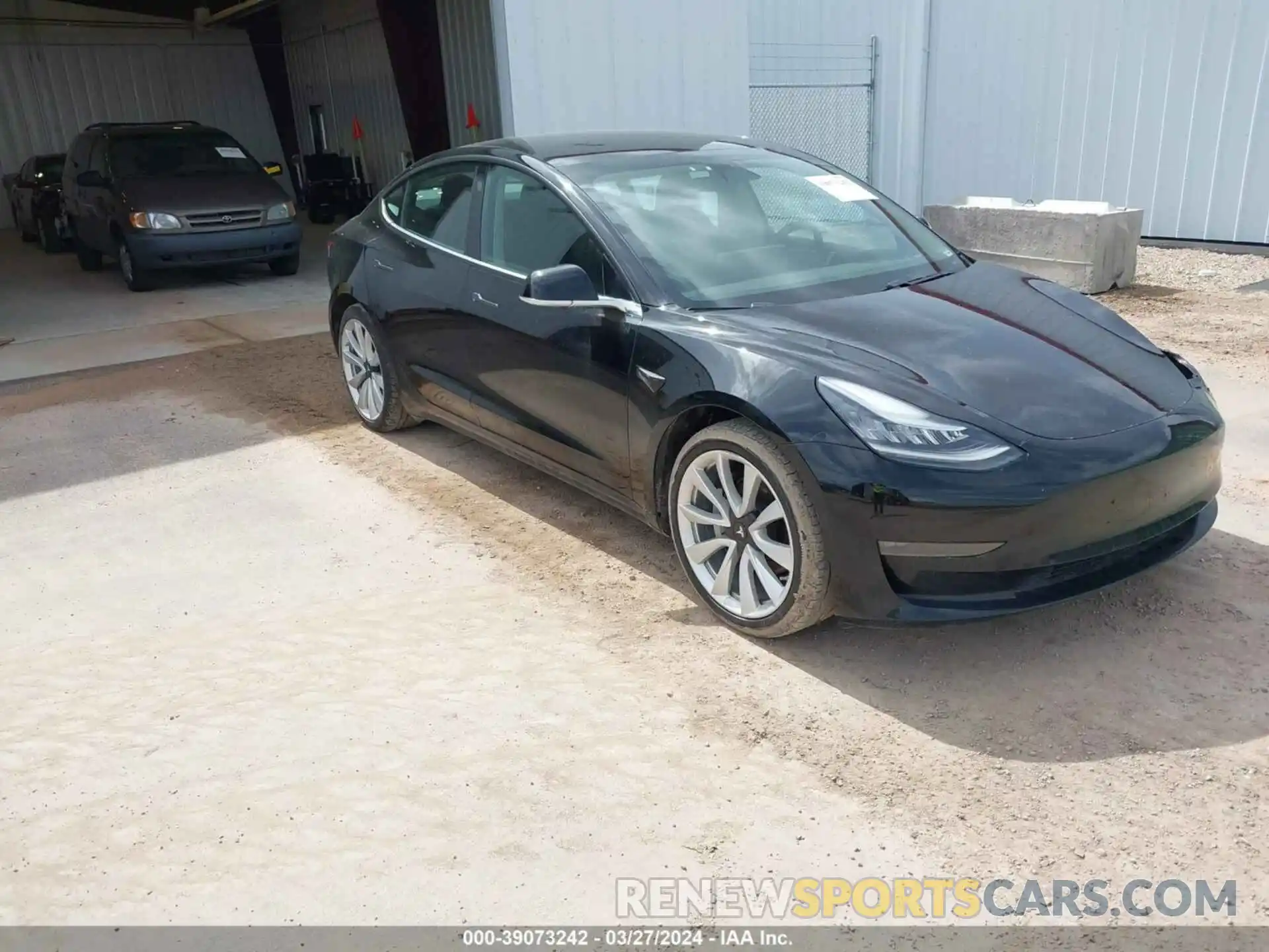 1 Photograph of a damaged car 5YJ3E1EBXKF388762 TESLA MODEL 3 2019