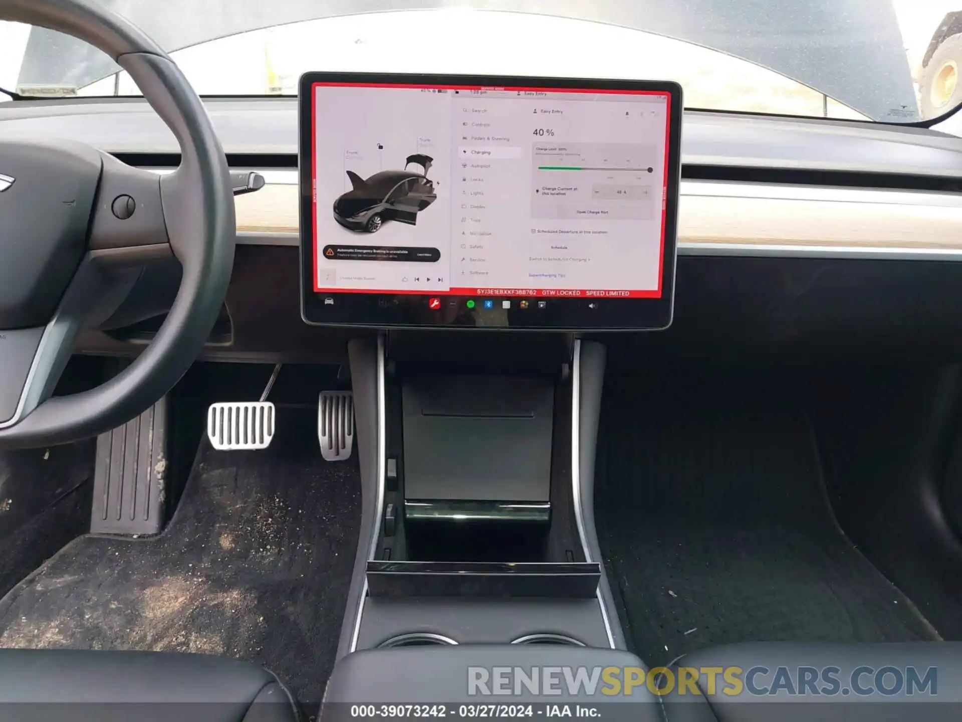 19 Photograph of a damaged car 5YJ3E1EBXKF388762 TESLA MODEL 3 2019