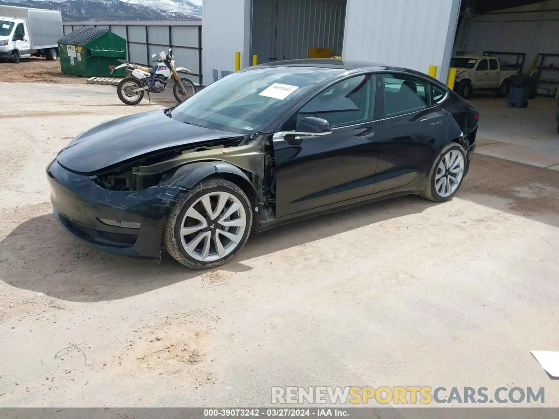 2 Photograph of a damaged car 5YJ3E1EBXKF388762 TESLA MODEL 3 2019