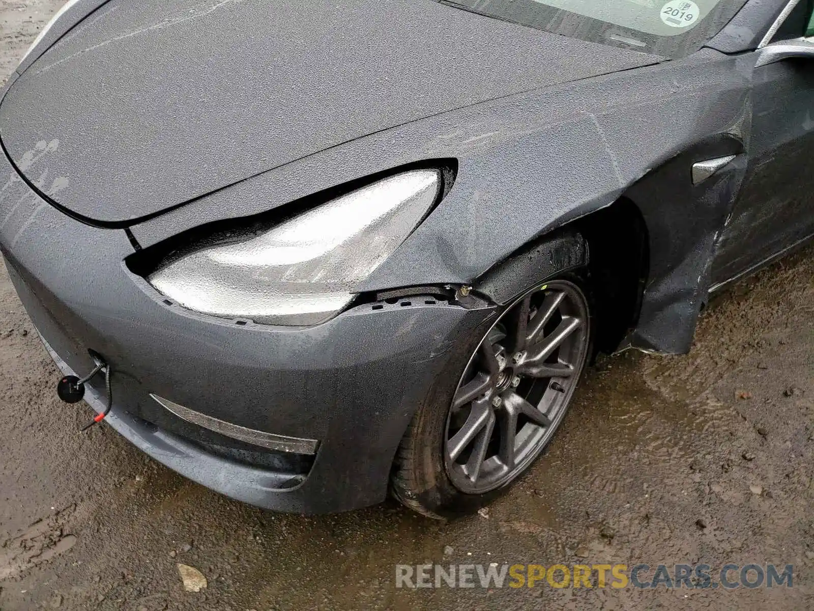 9 Photograph of a damaged car 5YJ3E1EBXKF390818 TESLA MODEL 3 2019