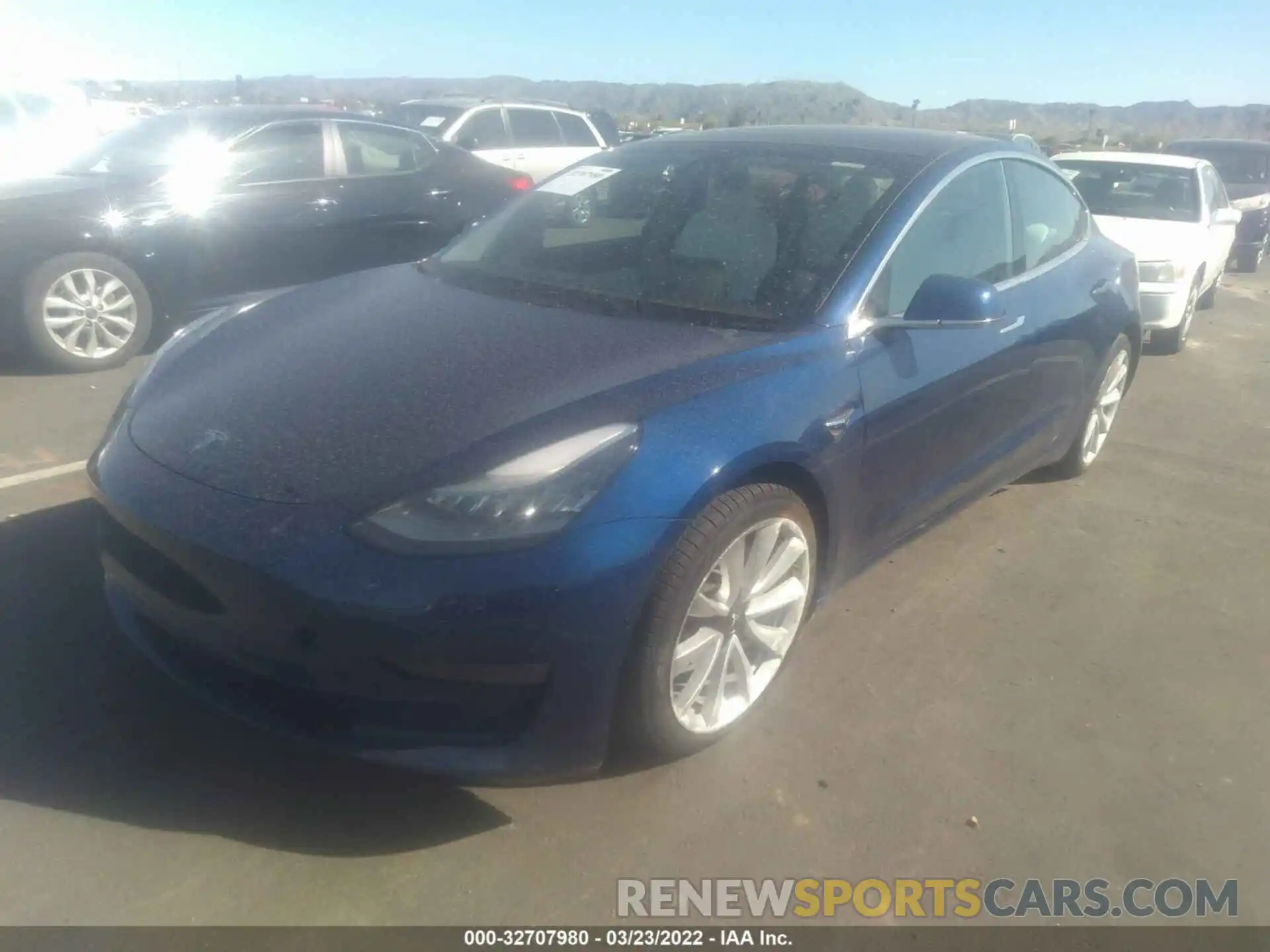 2 Photograph of a damaged car 5YJ3E1EBXKF392021 TESLA MODEL 3 2019