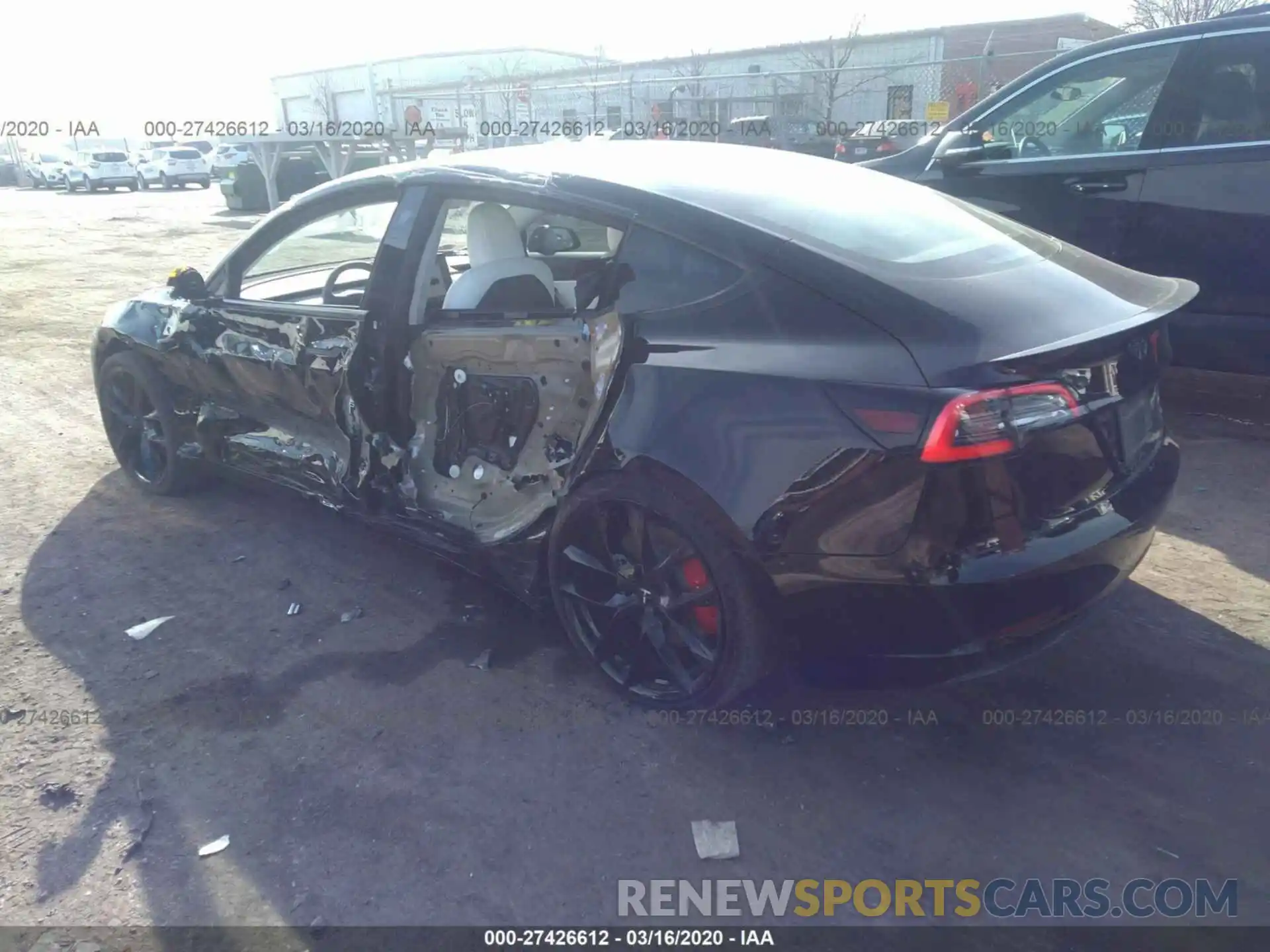 3 Photograph of a damaged car 5YJ3E1EBXKF393279 TESLA MODEL 3 2019