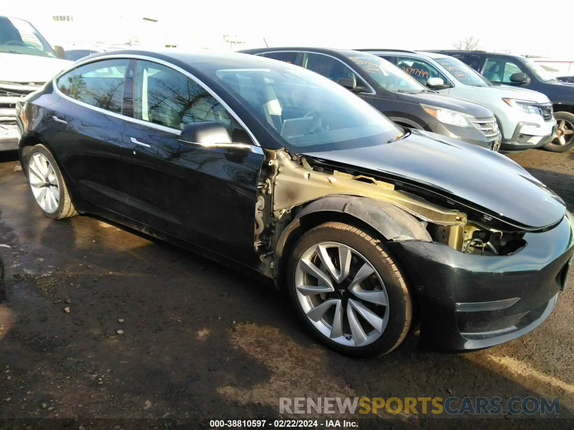 1 Фотография поврежденного автомобиля 5YJ3E1EBXKF406533 TESLA MODEL 3 2019