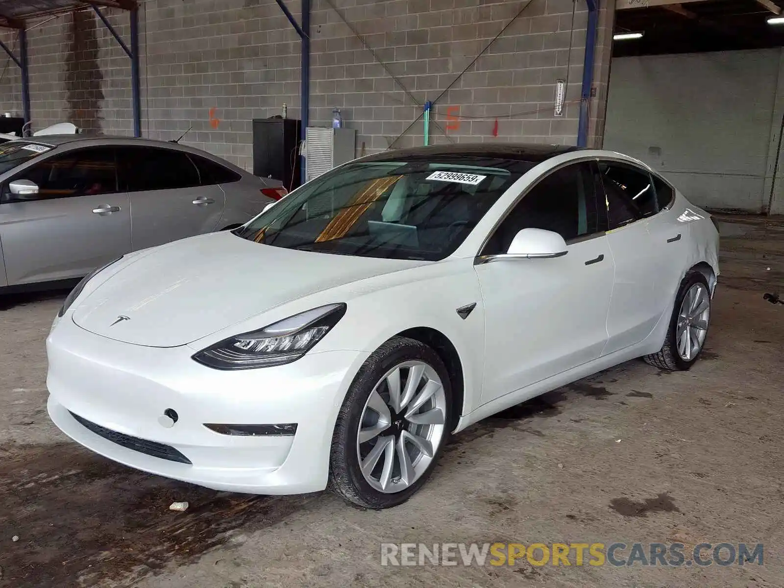 2 Фотография поврежденного автомобиля 5YJ3E1EBXKF406676 TESLA MODEL 3 2019