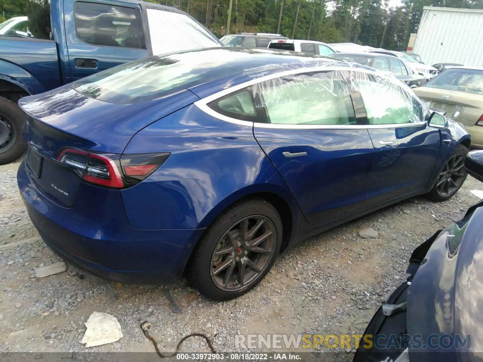 4 Фотография поврежденного автомобиля 5YJ3E1EBXKF406757 TESLA MODEL 3 2019