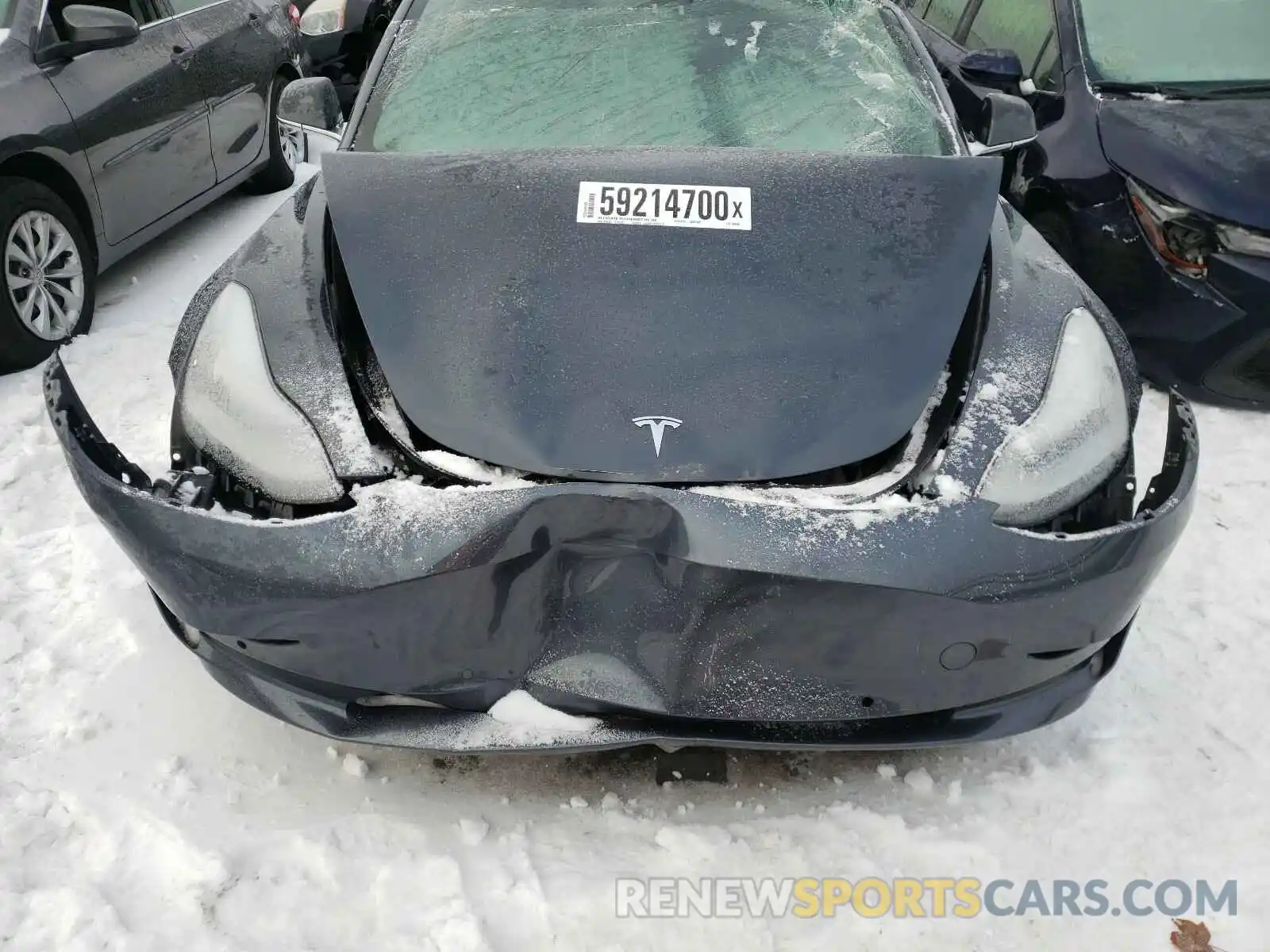 7 Photograph of a damaged car 5YJ3E1EBXKF408508 TESLA MODEL 3 2019