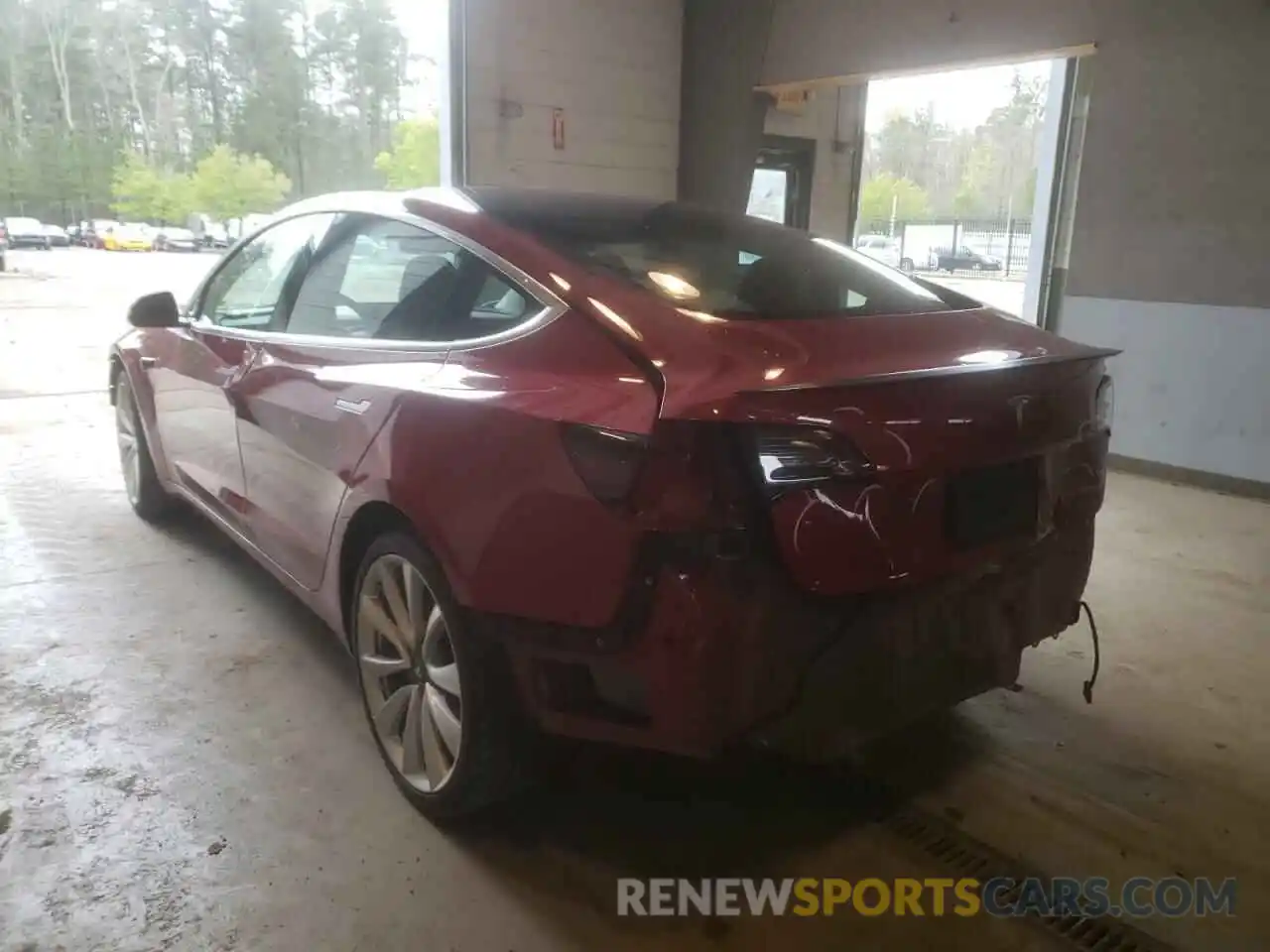 3 Photograph of a damaged car 5YJ3E1EBXKF413627 TESLA MODEL 3 2019