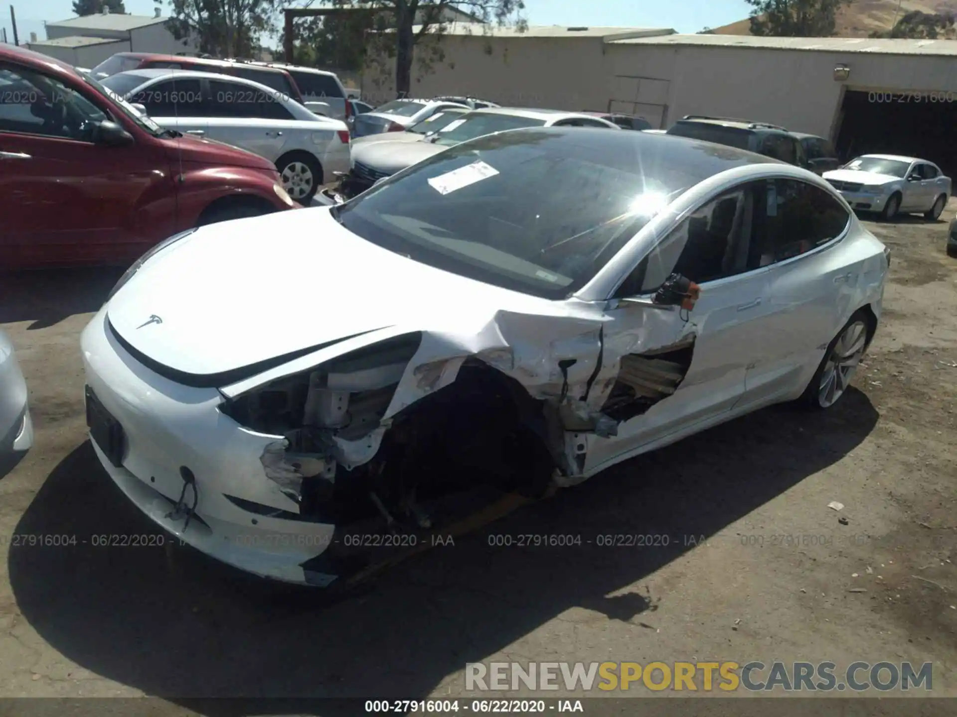 2 Photograph of a damaged car 5YJ3E1EBXKF413658 TESLA MODEL 3 2019