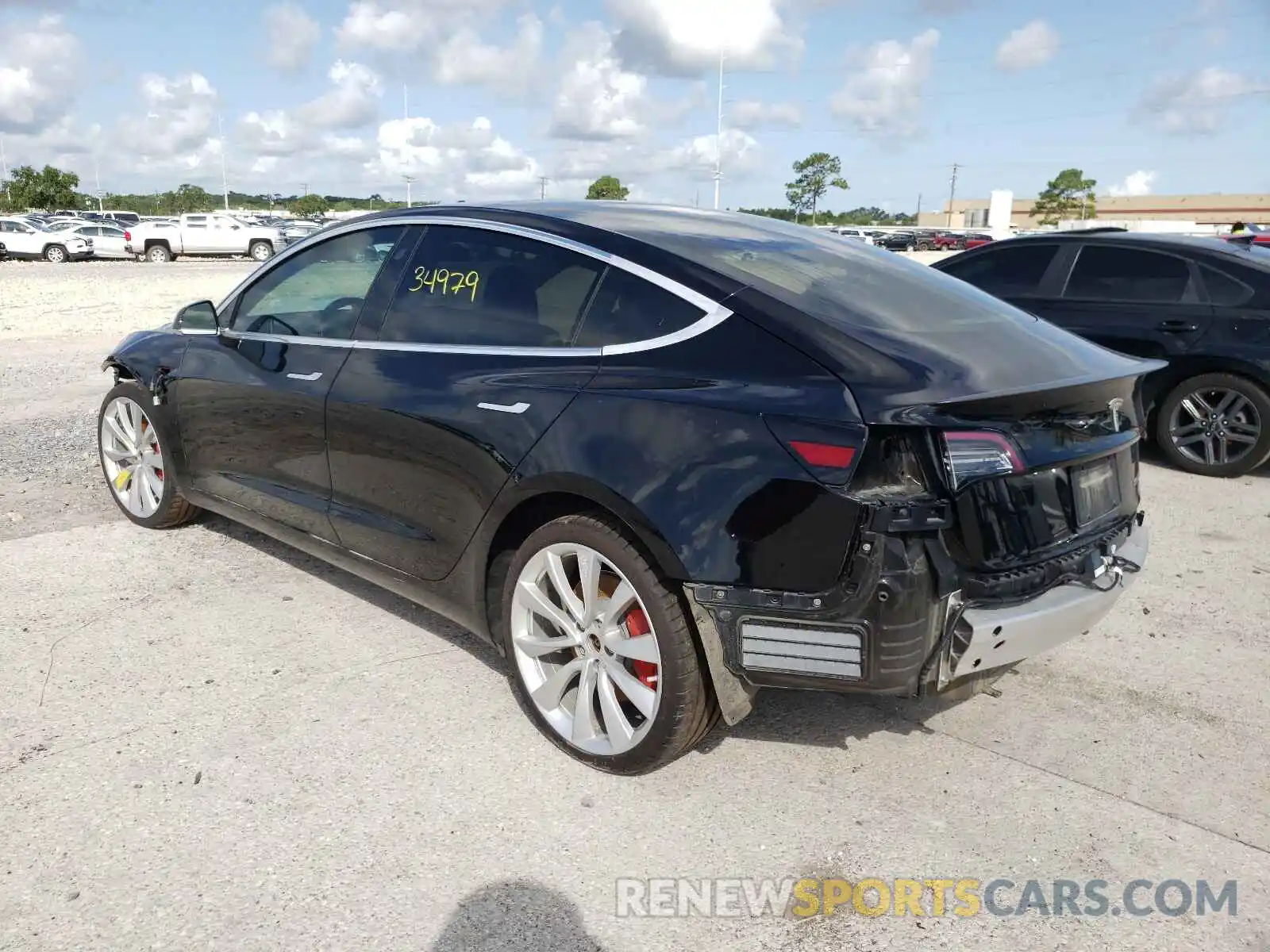 3 Photograph of a damaged car 5YJ3E1EBXKF413773 TESLA MODEL 3 2019