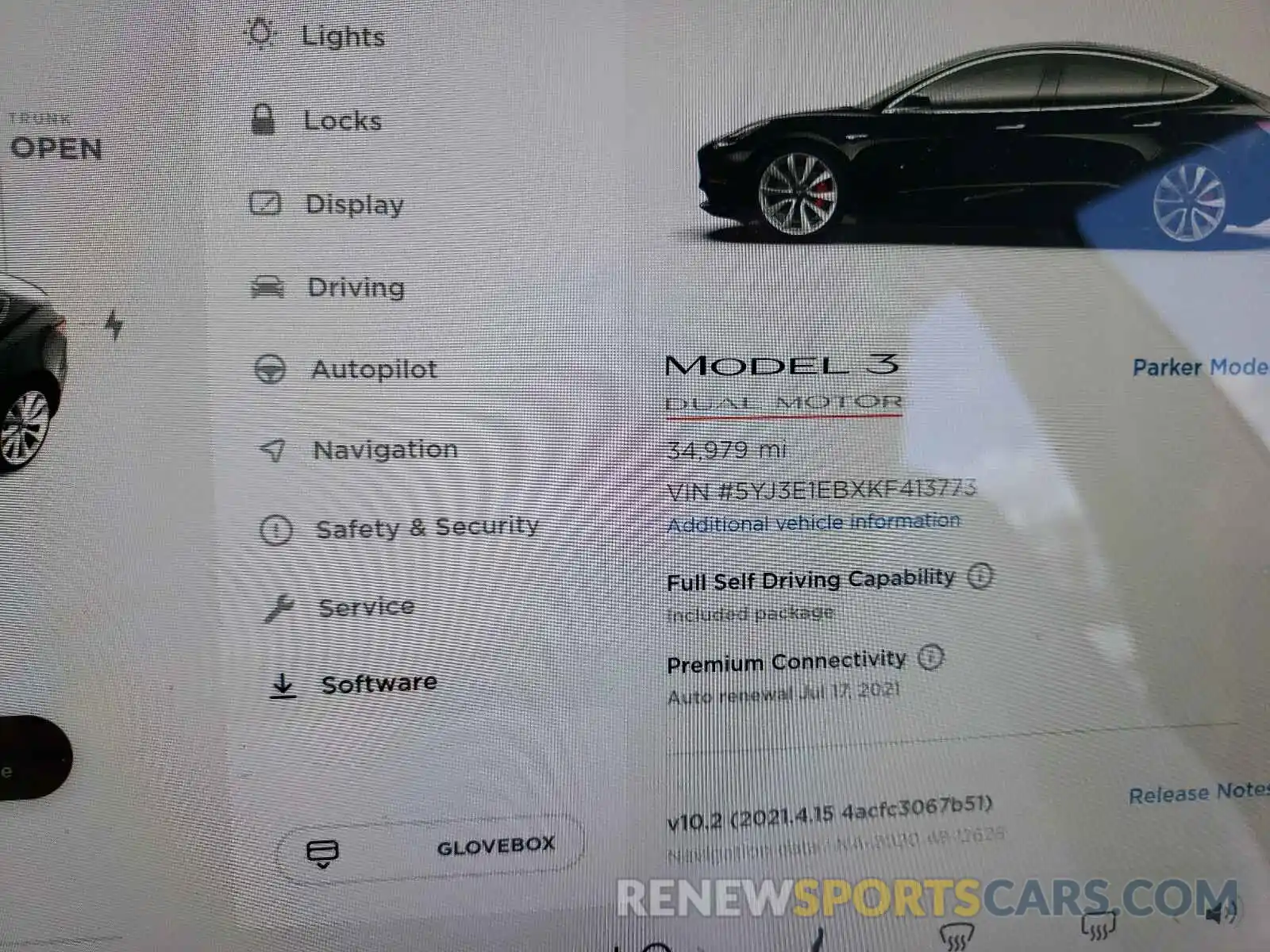 8 Фотография поврежденного автомобиля 5YJ3E1EBXKF413773 TESLA MODEL 3 2019