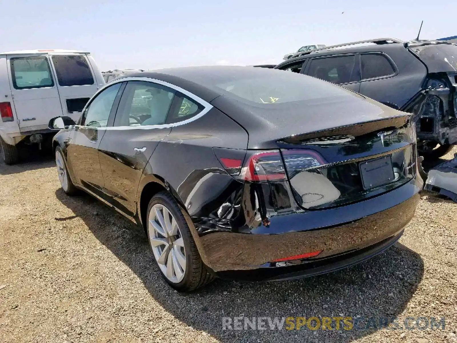 3 Photograph of a damaged car 5YJ3E1EBXKF421890 TESLA MODEL 3 2019