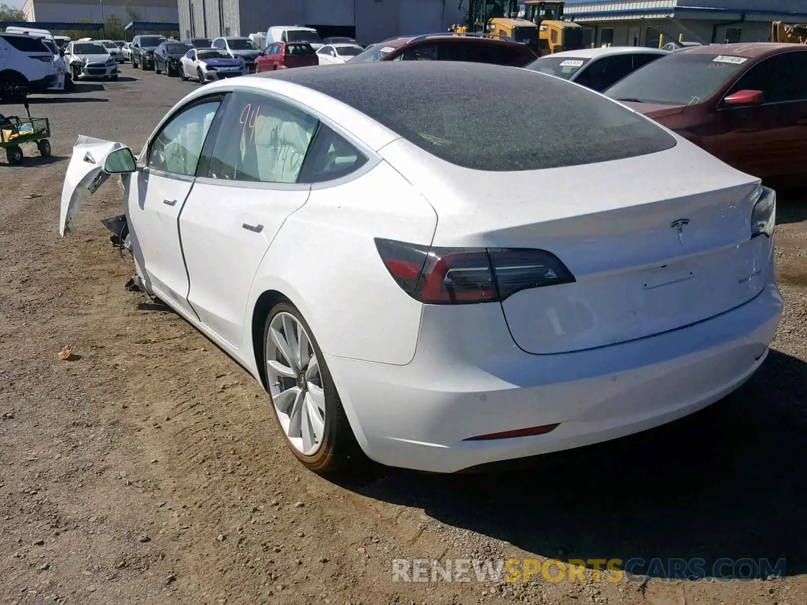 3 Photograph of a damaged car 5YJ3E1EBXKF421968 TESLA MODEL 3 2019