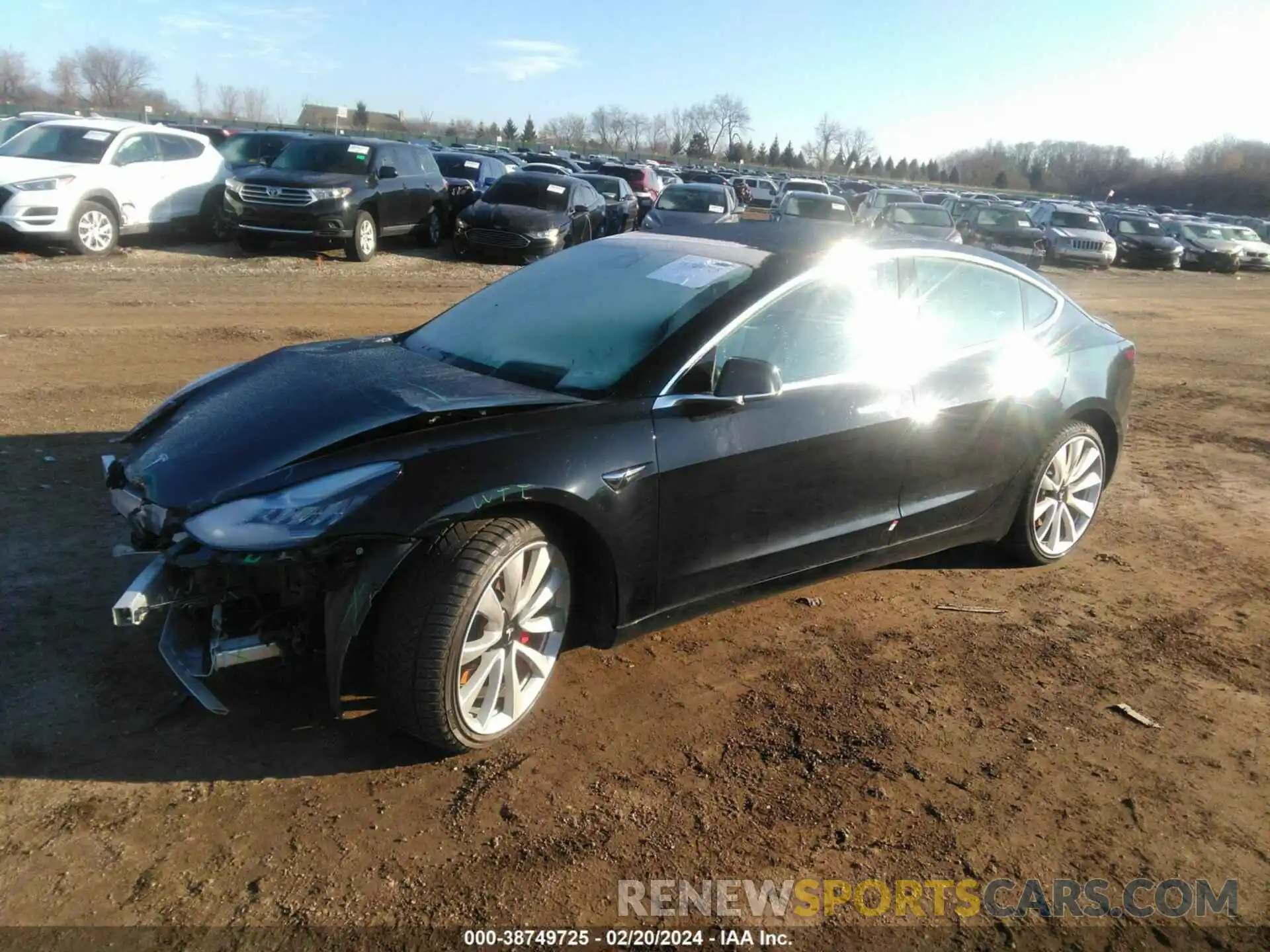 2 Фотография поврежденного автомобиля 5YJ3E1EBXKF423154 TESLA MODEL 3 2019