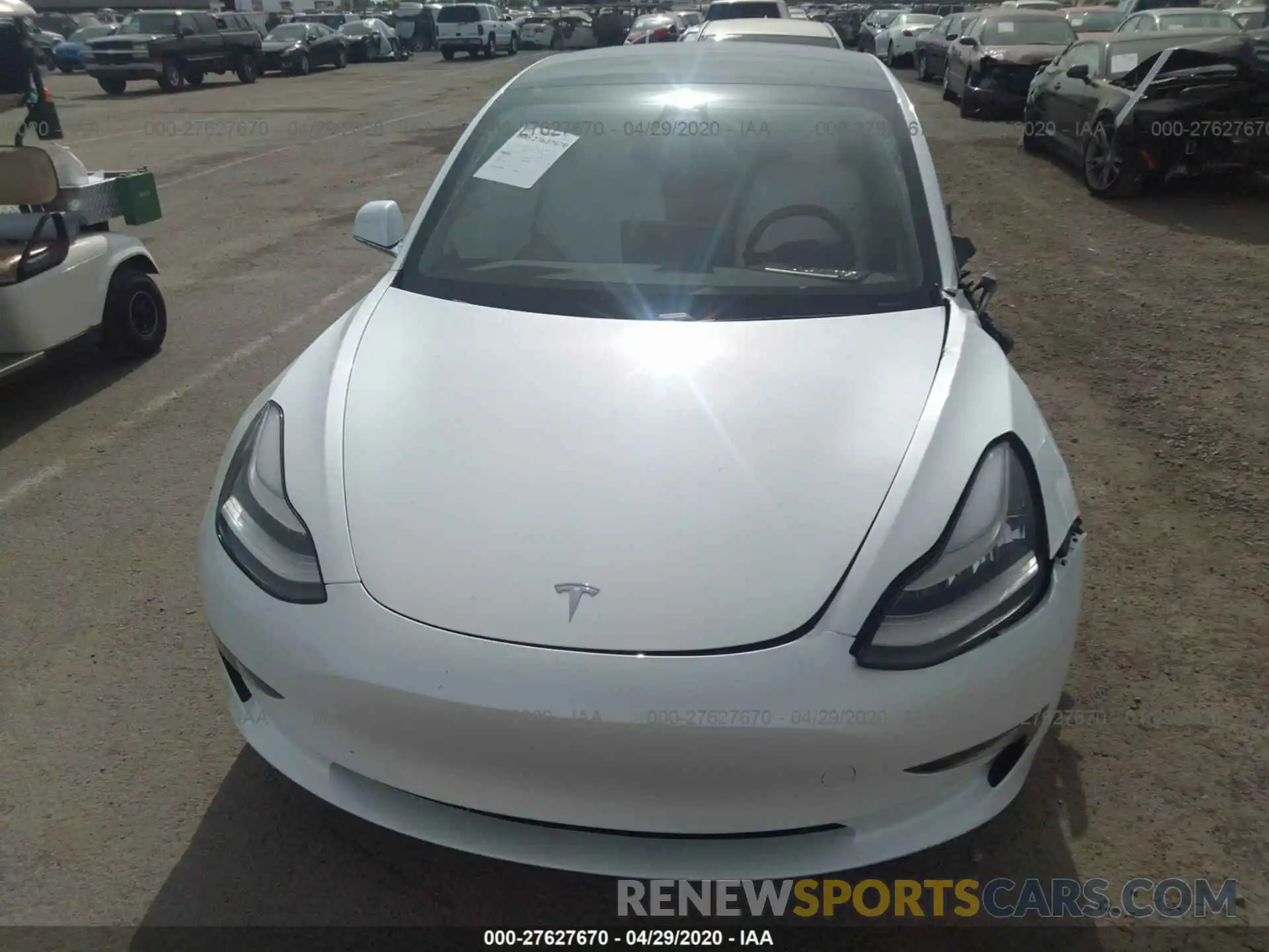 10 Photograph of a damaged car 5YJ3E1EBXKF434199 TESLA MODEL 3 2019