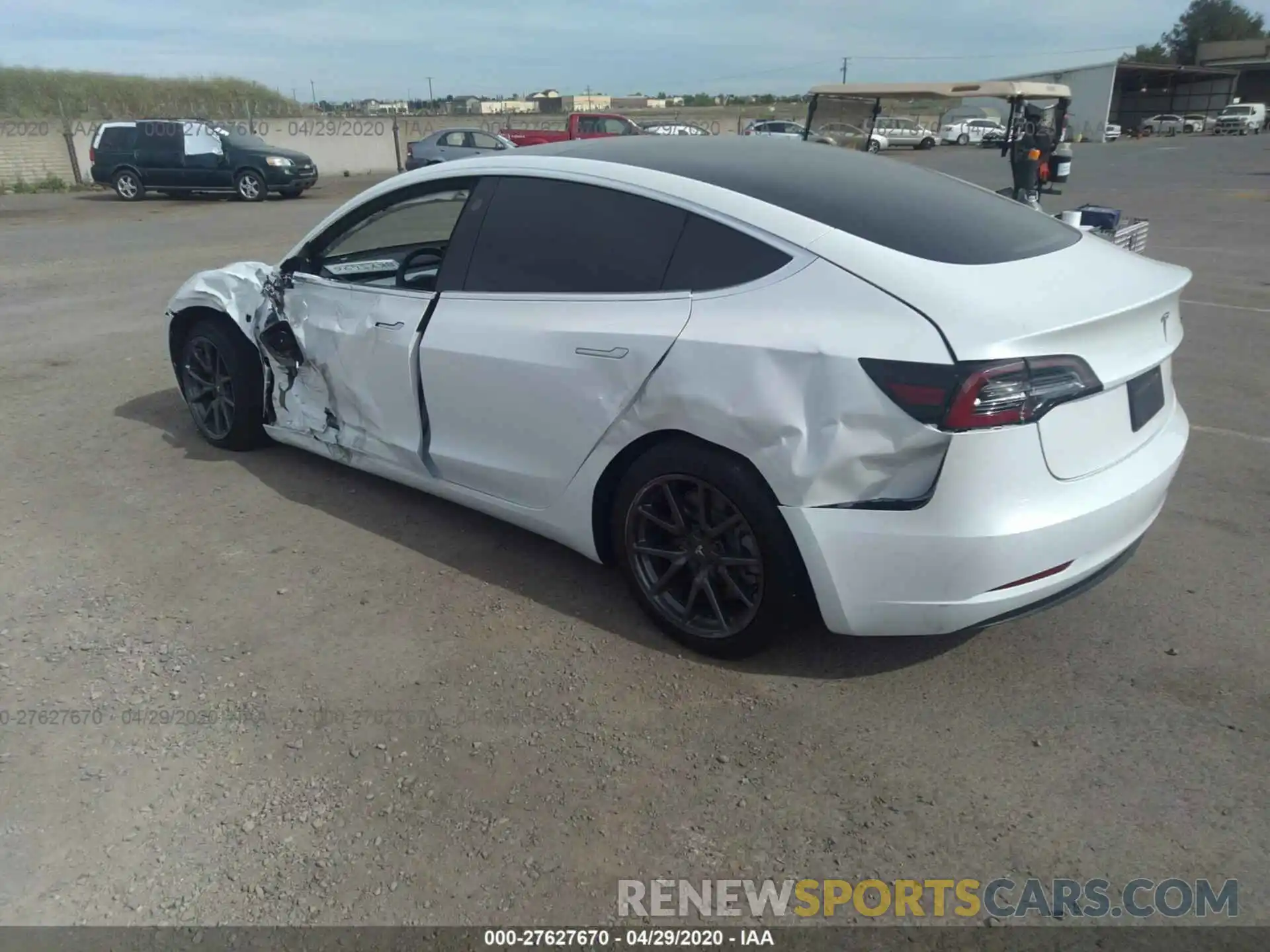 3 Photograph of a damaged car 5YJ3E1EBXKF434199 TESLA MODEL 3 2019