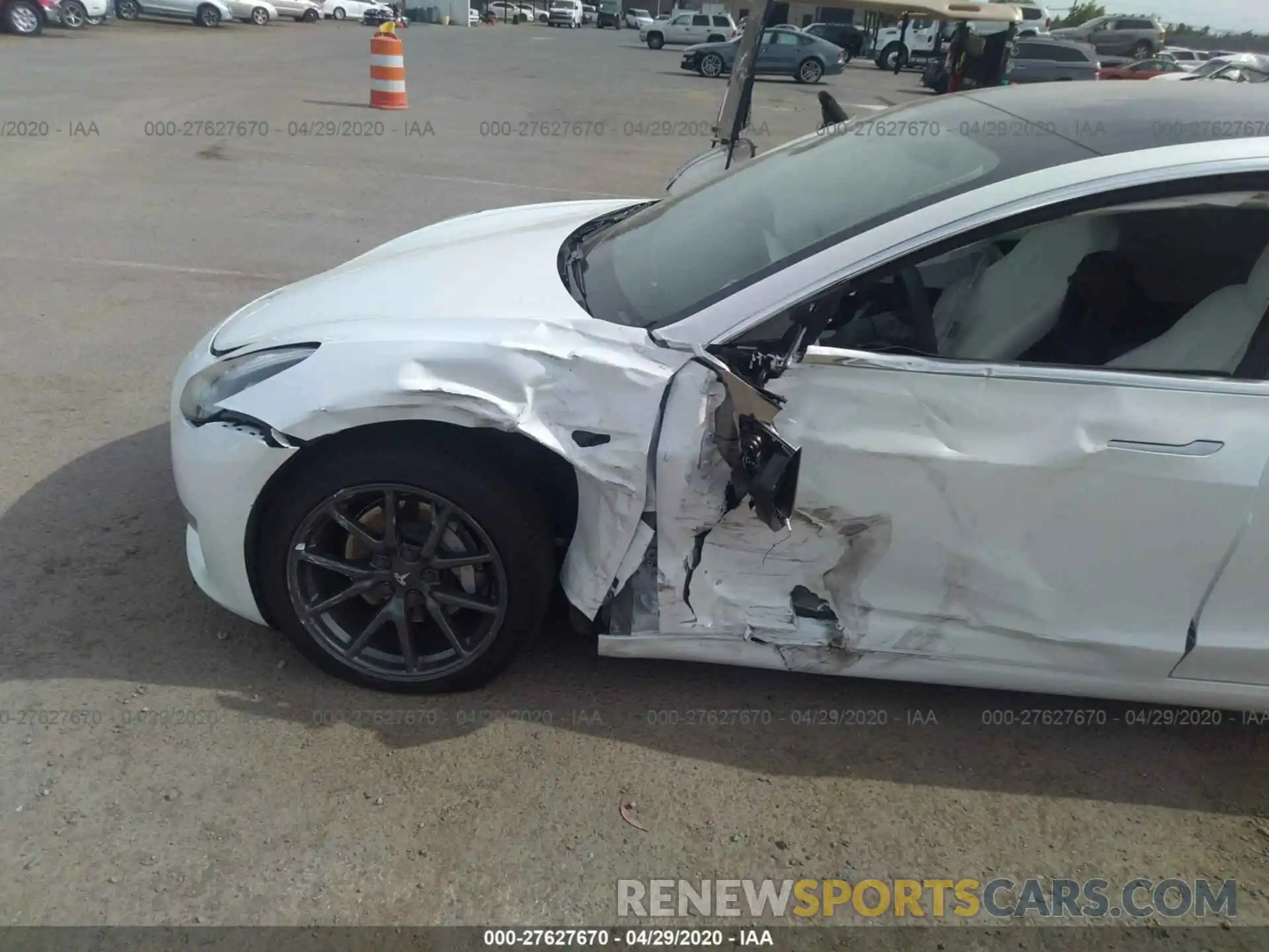 6 Photograph of a damaged car 5YJ3E1EBXKF434199 TESLA MODEL 3 2019