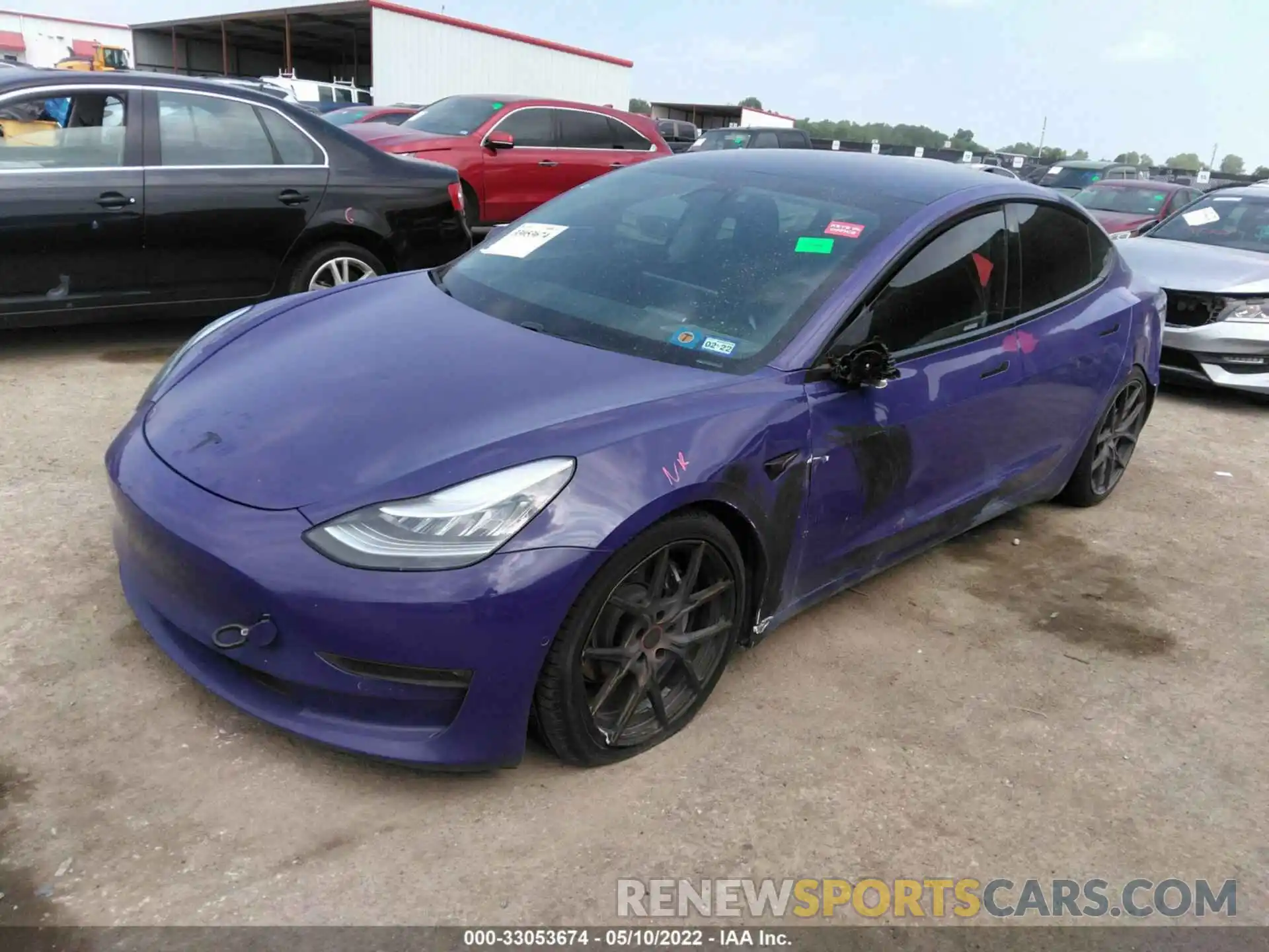 2 Photograph of a damaged car 5YJ3E1EBXKF437412 TESLA MODEL 3 2019