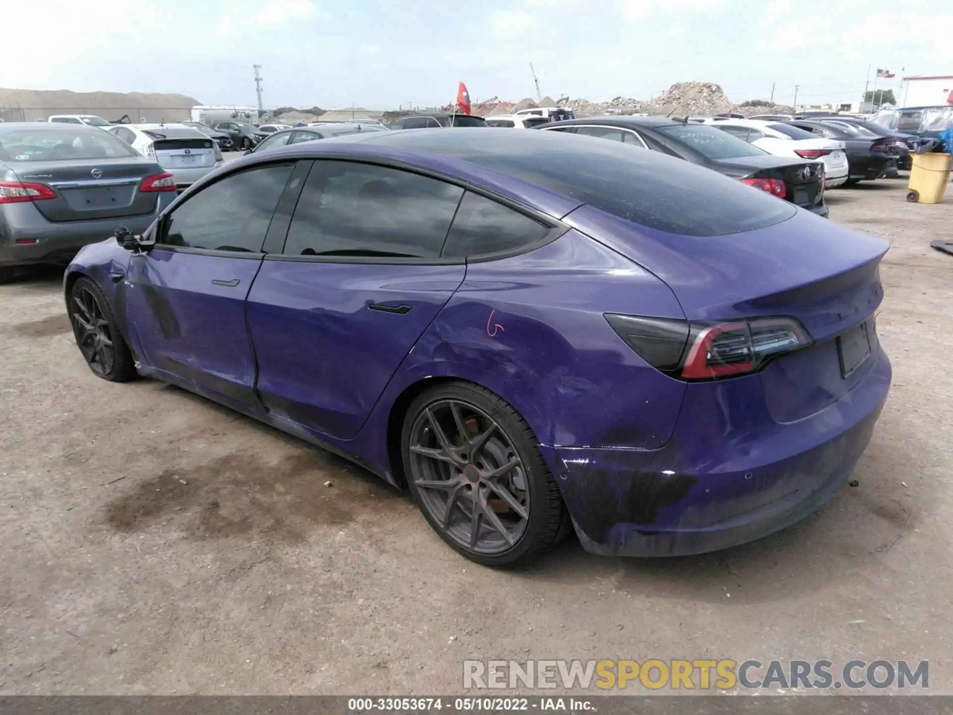 3 Photograph of a damaged car 5YJ3E1EBXKF437412 TESLA MODEL 3 2019