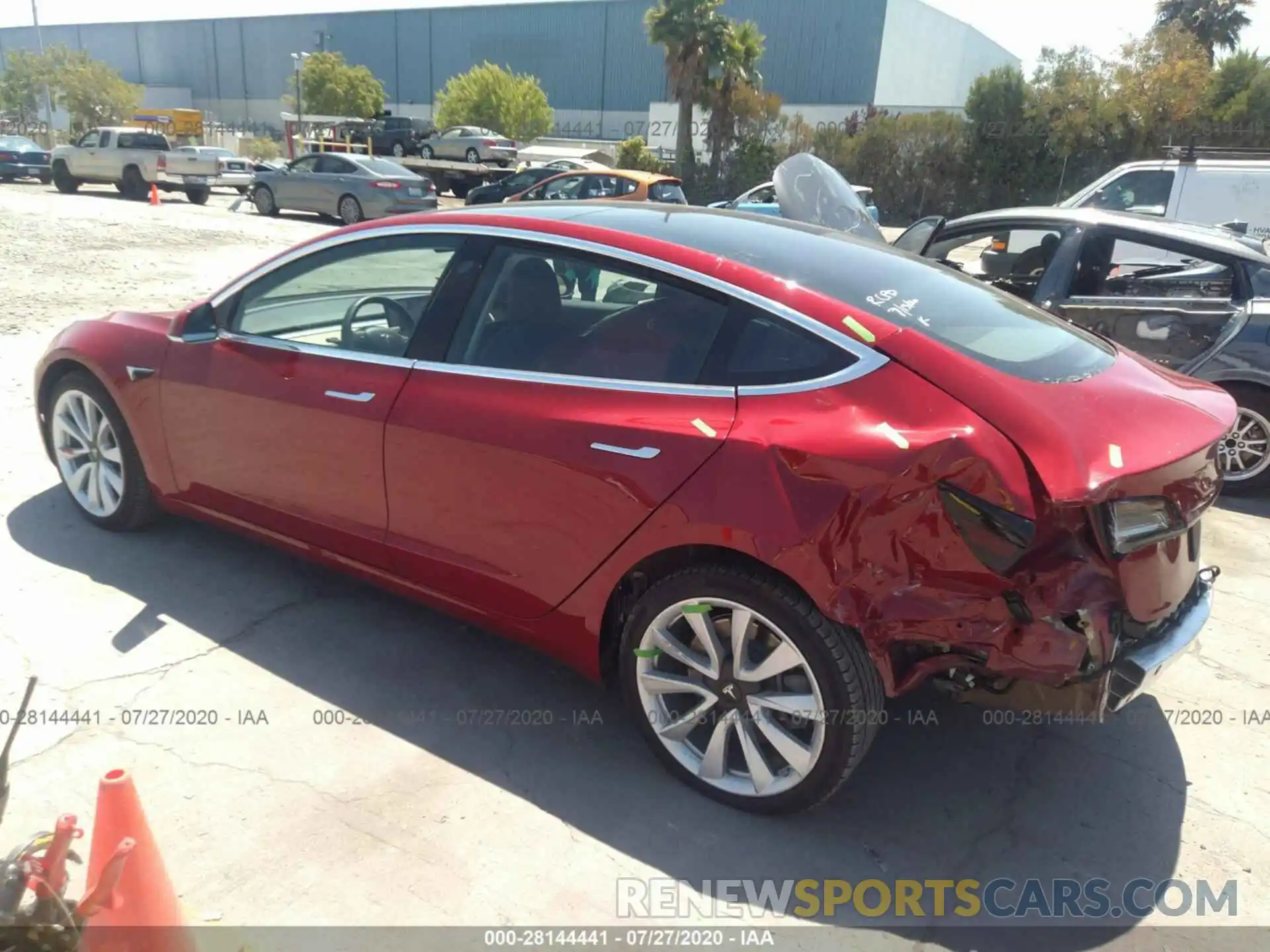 3 Photograph of a damaged car 5YJ3E1EBXKF453741 TESLA MODEL 3 2019