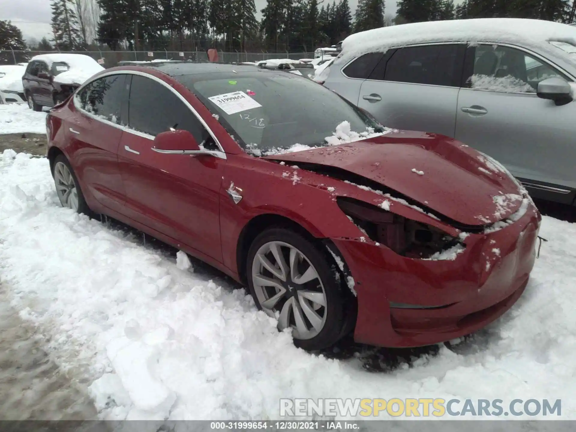 1 Фотография поврежденного автомобиля 5YJ3E1EBXKF454565 TESLA MODEL 3 2019