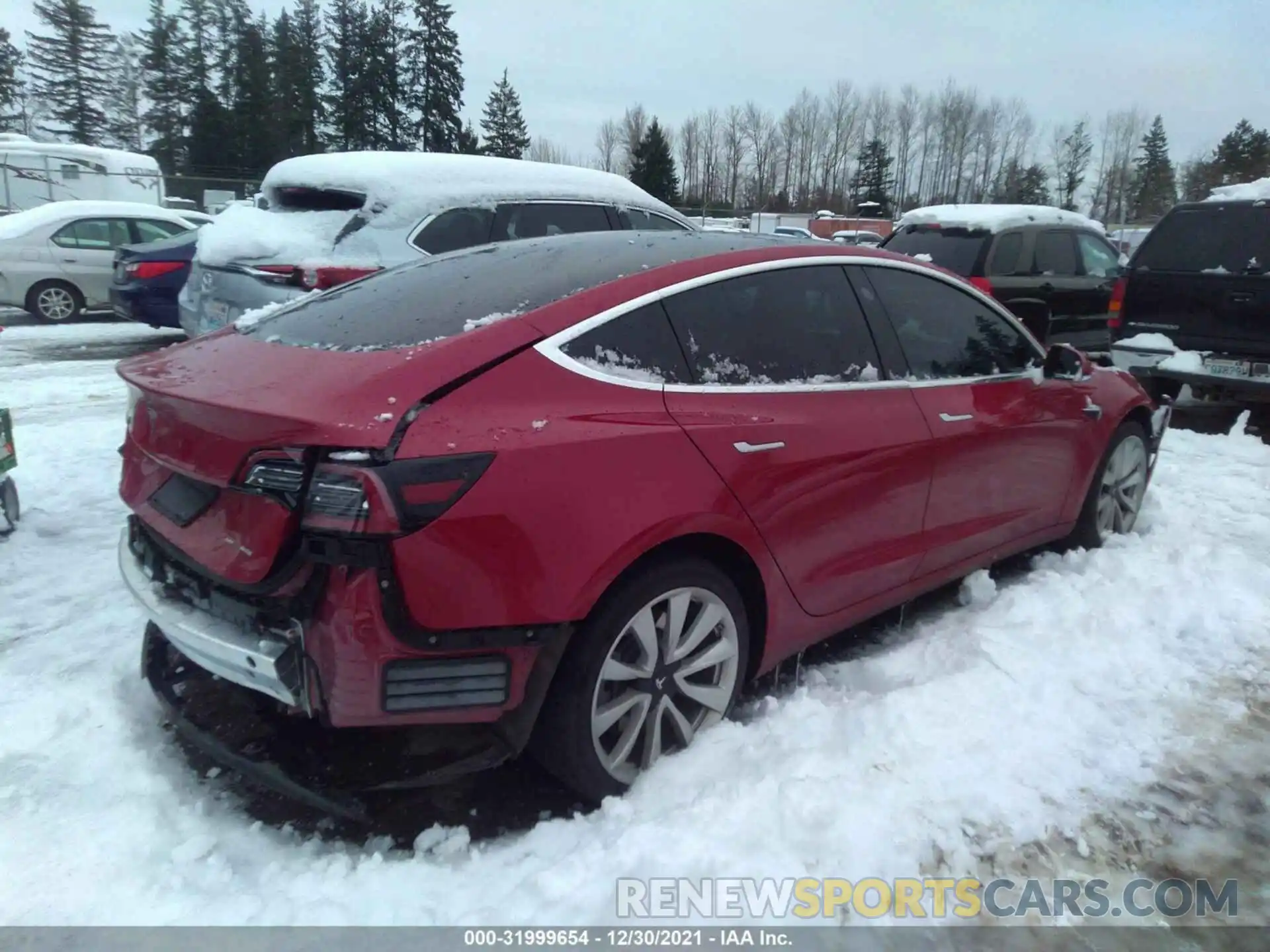 4 Фотография поврежденного автомобиля 5YJ3E1EBXKF454565 TESLA MODEL 3 2019