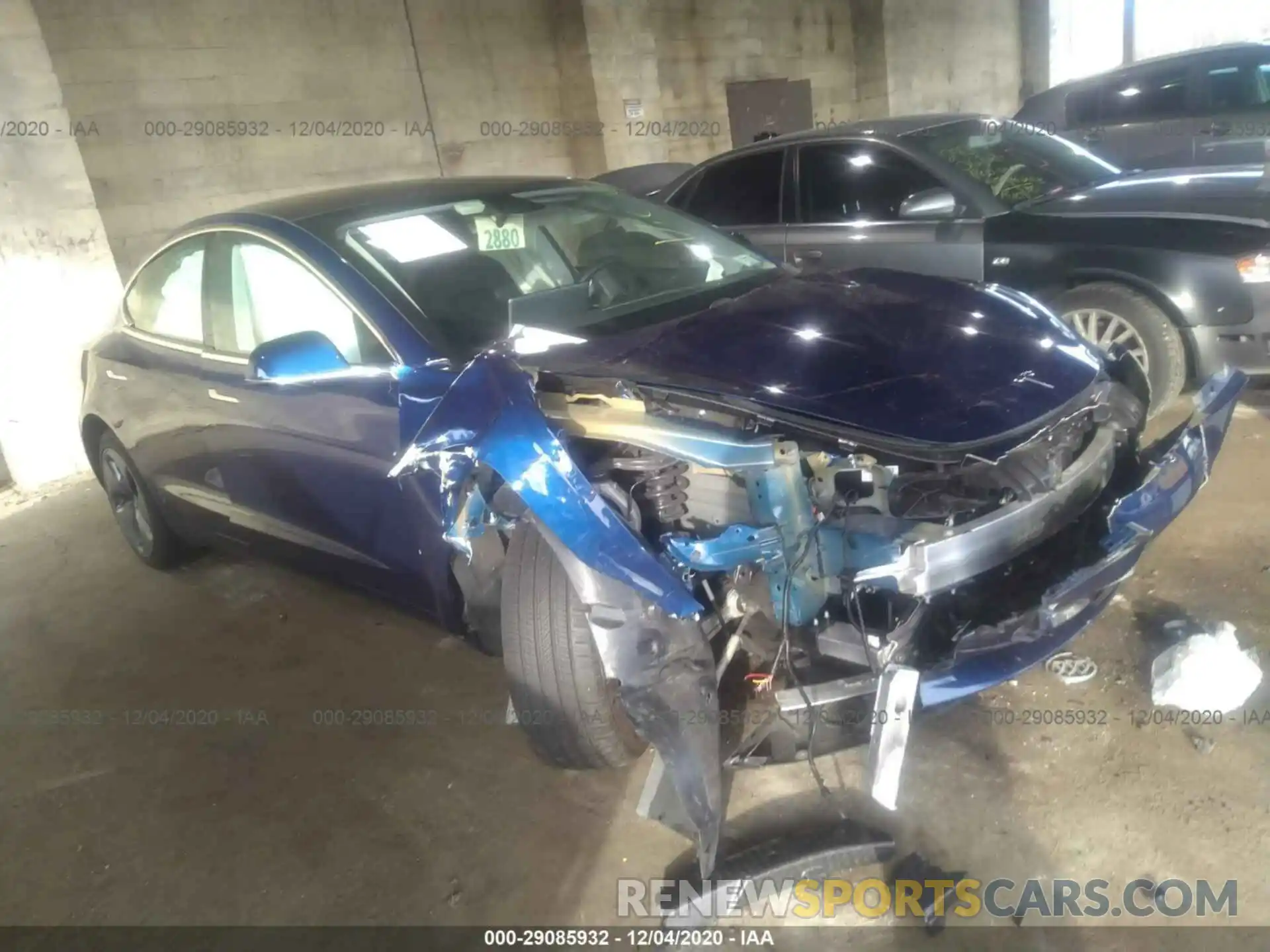 1 Photograph of a damaged car 5YJ3E1EBXKF465050 TESLA MODEL 3 2019