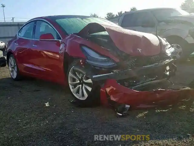 1 Photograph of a damaged car 5YJ3E1EBXKF465212 TESLA MODEL 3 2019